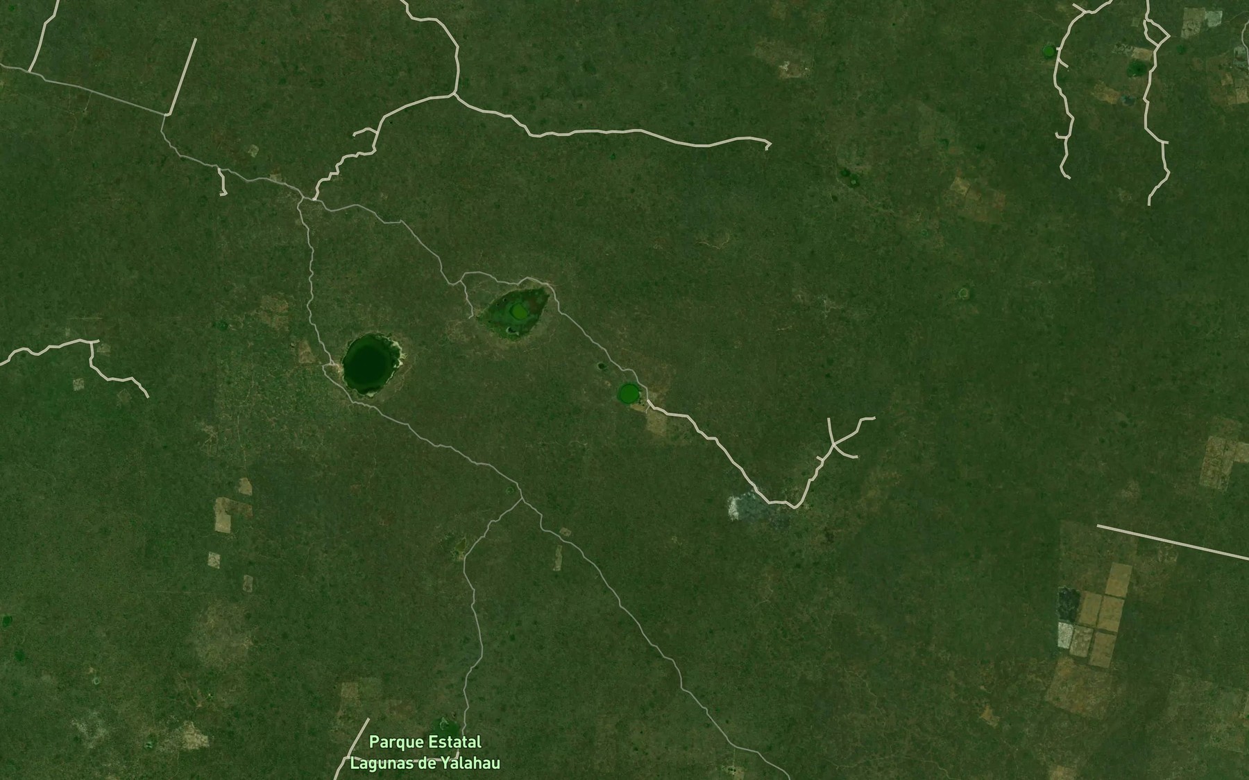 Satellite map of the Laguna Yiba