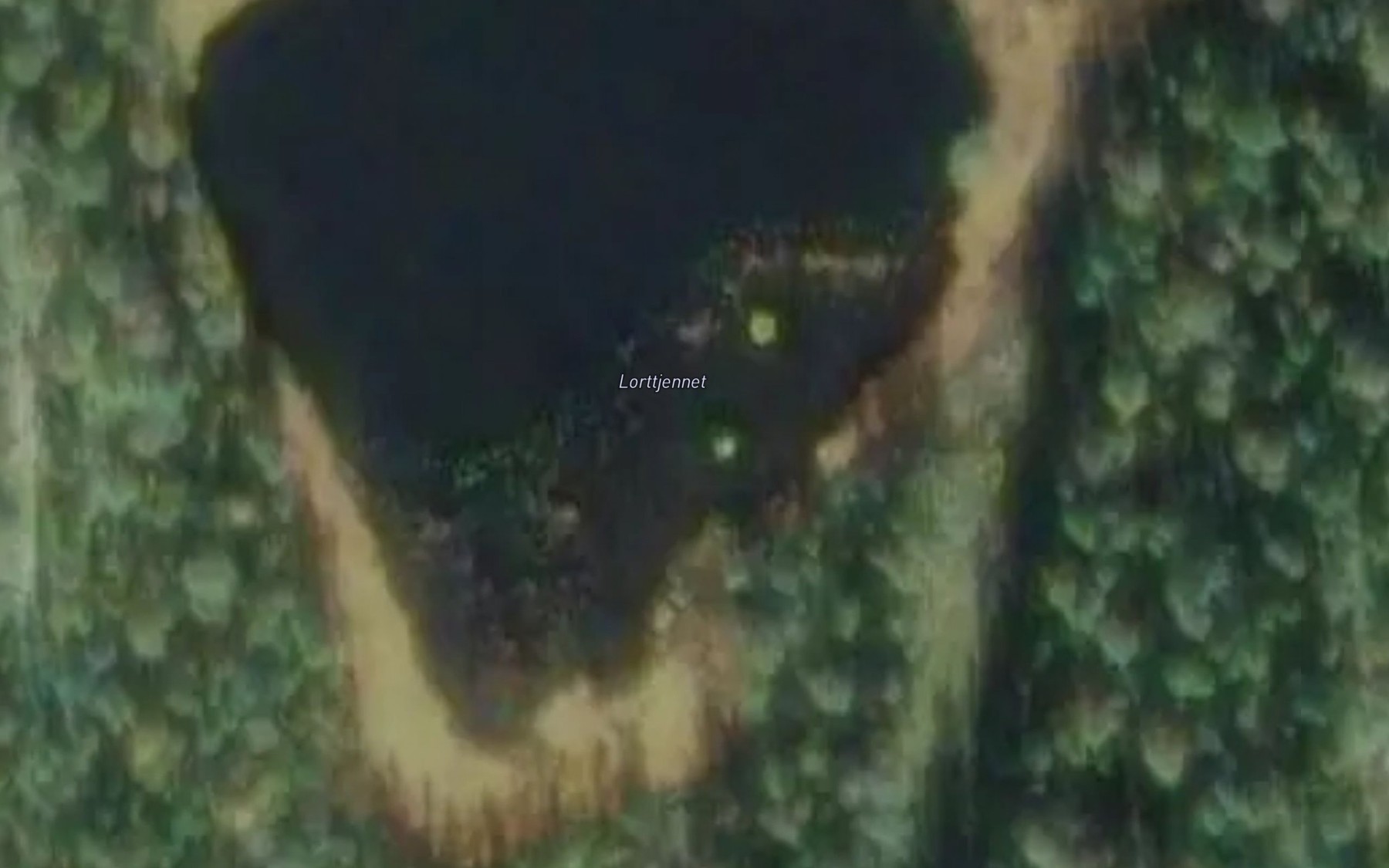 Satellite map of the Lorttjennet