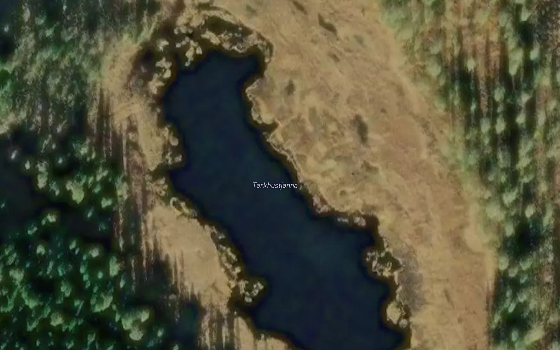 Satellite map of the Torkhustjernet