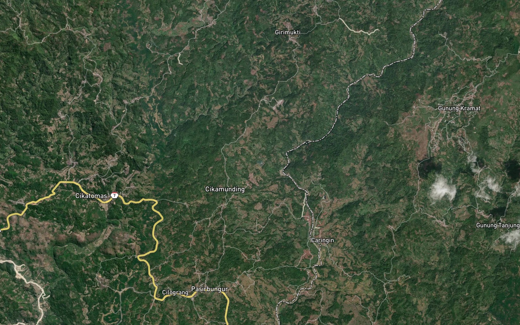 Satellite map of the Situ Cikamunding