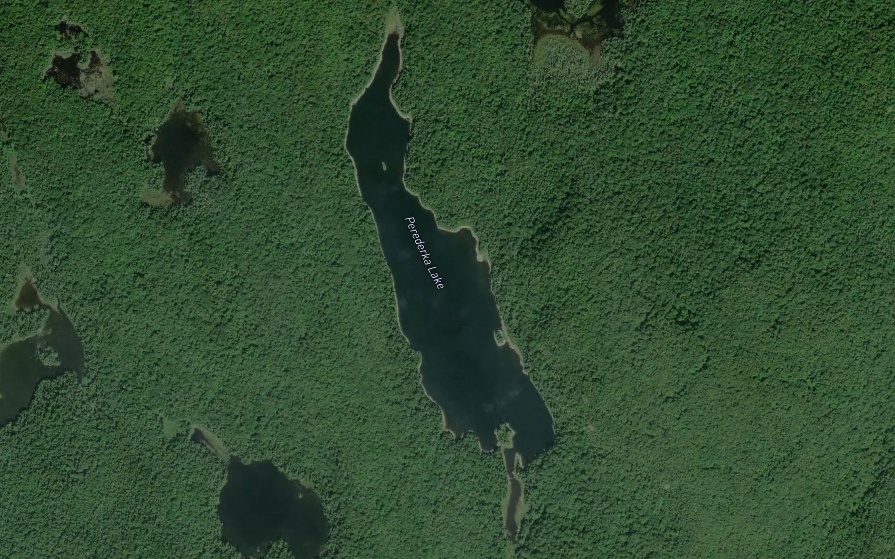 Satellite map of the Perederka Lake