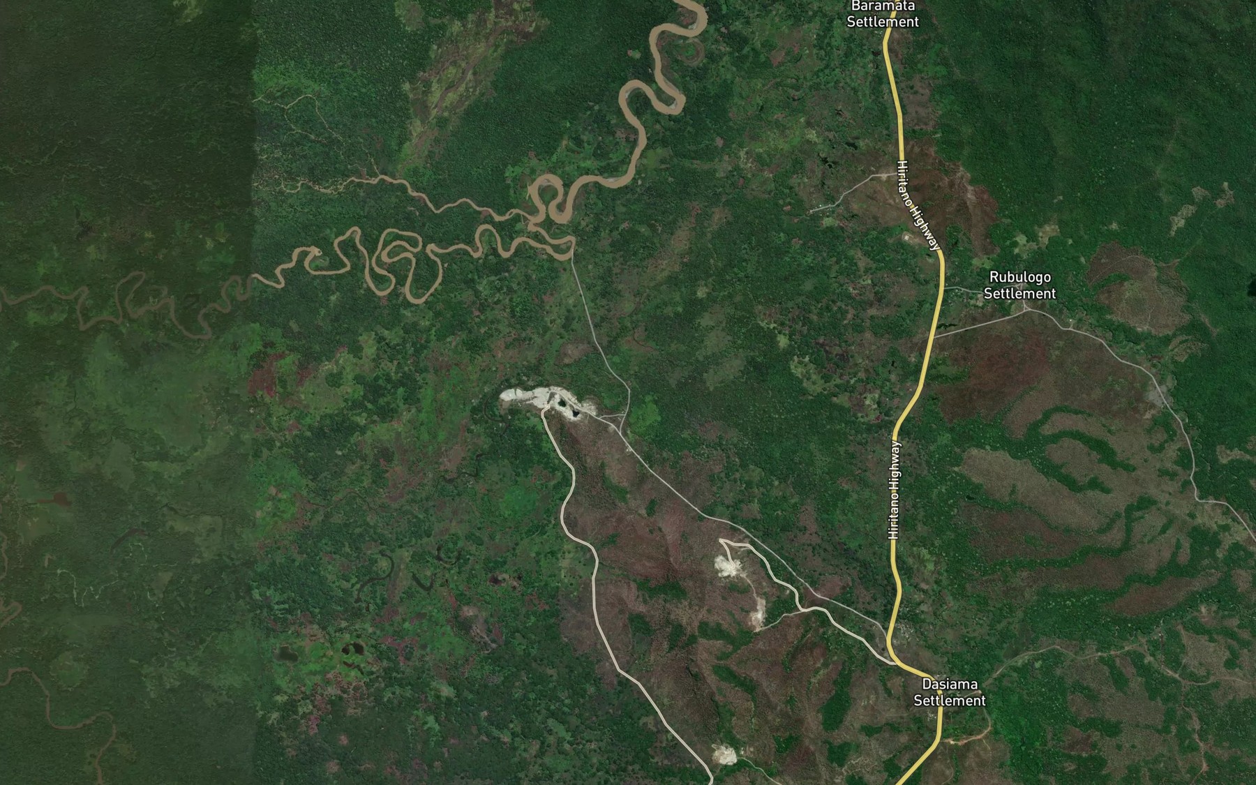 Satellite map of the Goragatabu Creek