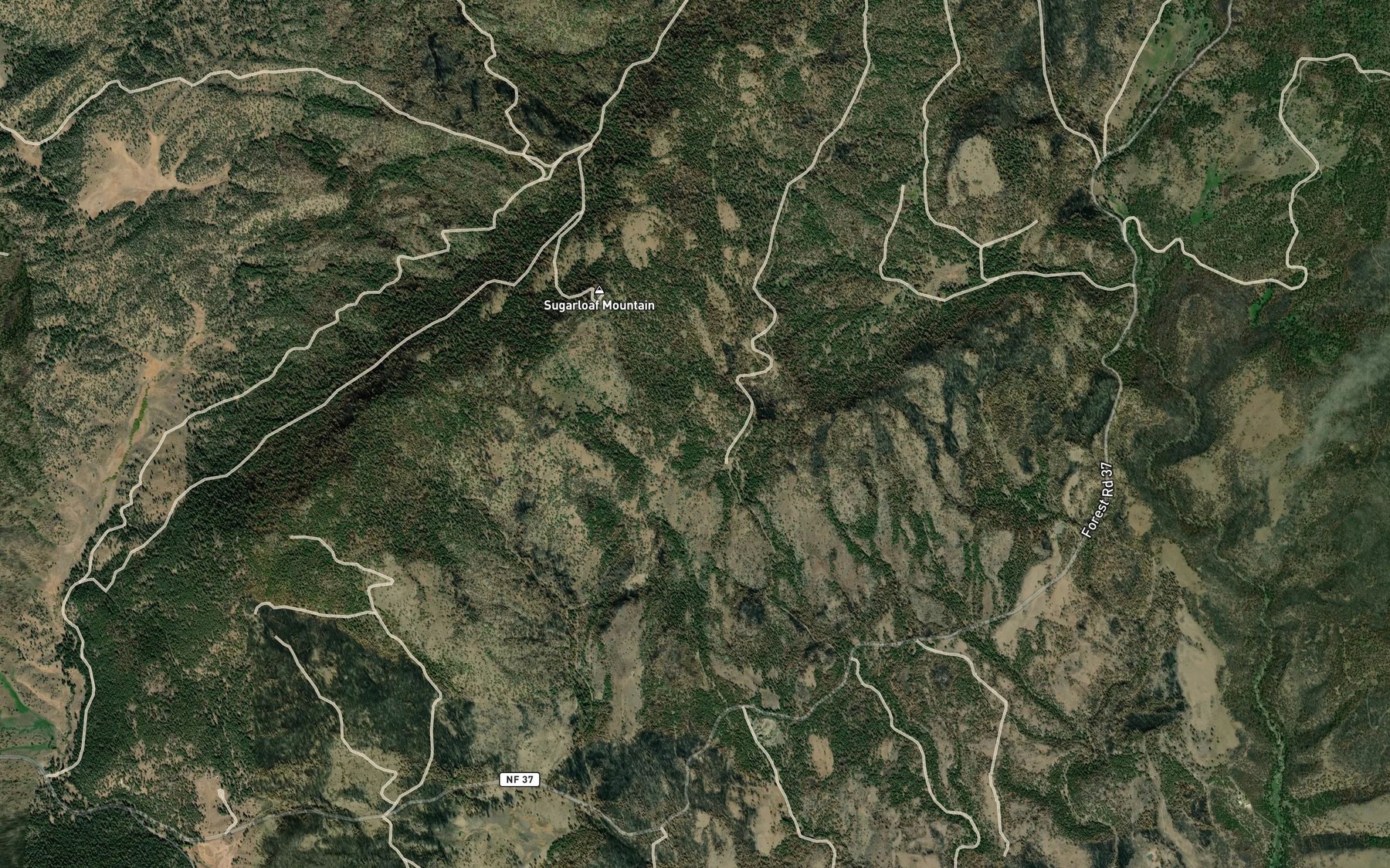 Satellite map of the Summit Spring