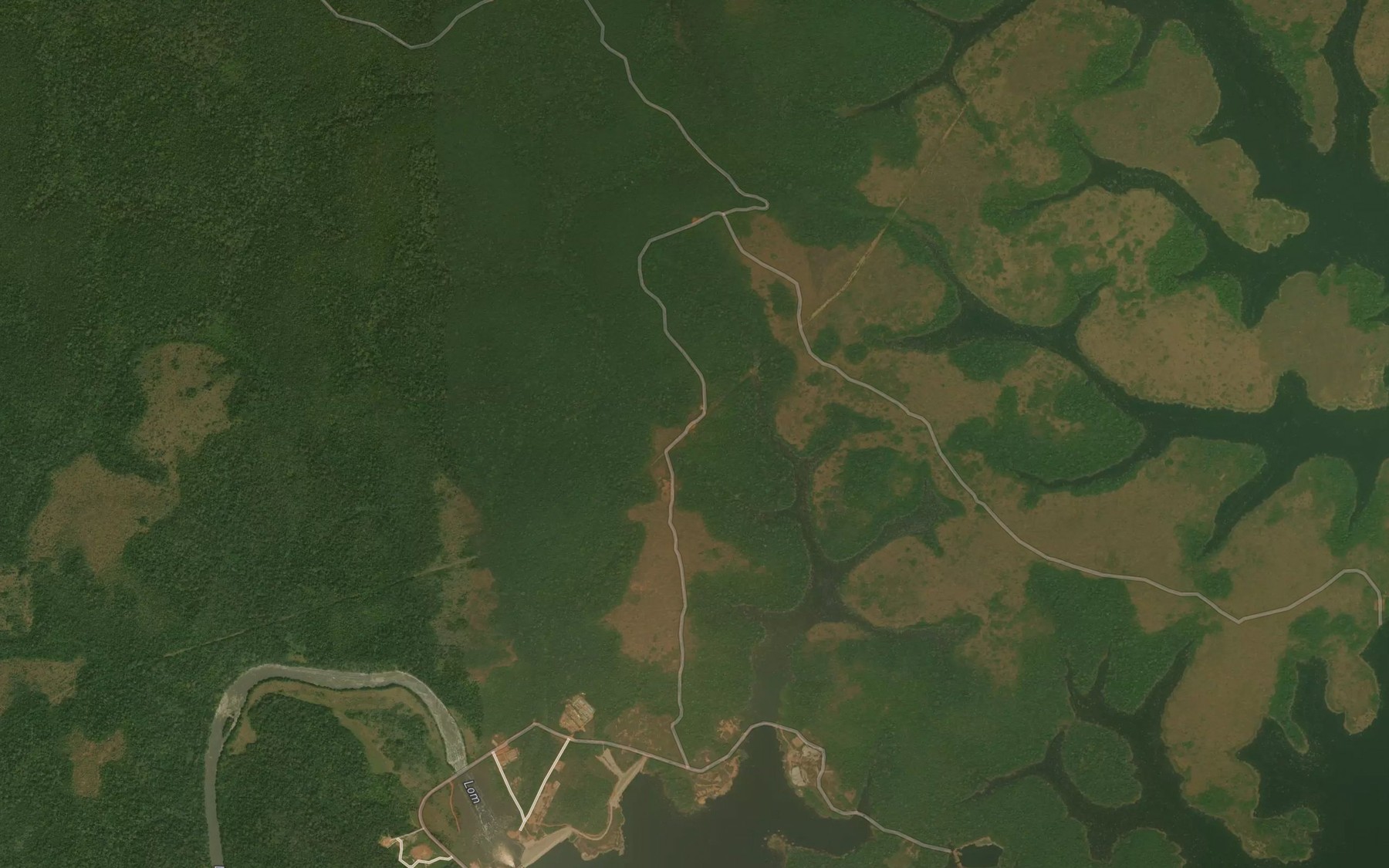Satellite map of the Di