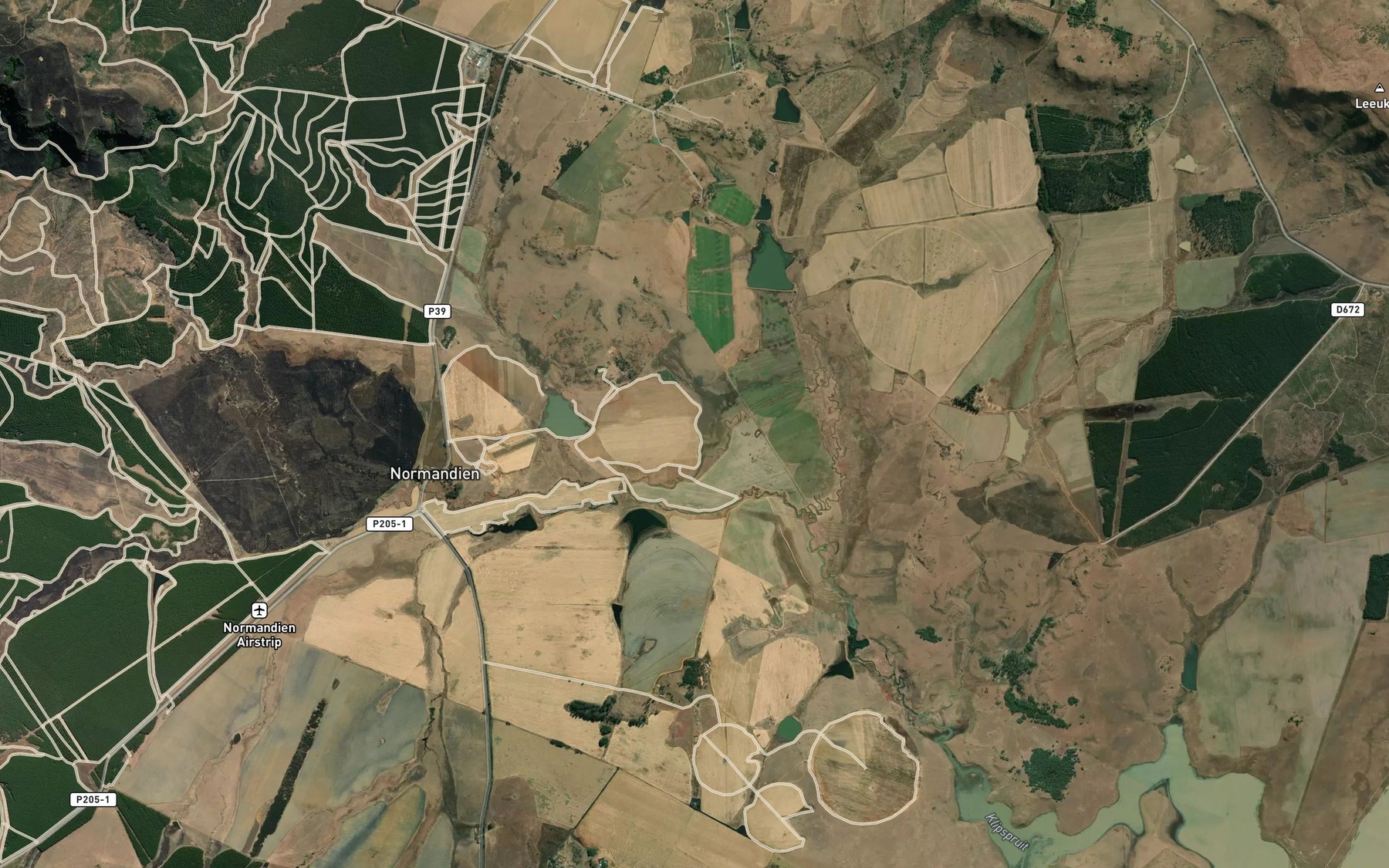 Satellite map of the Klip