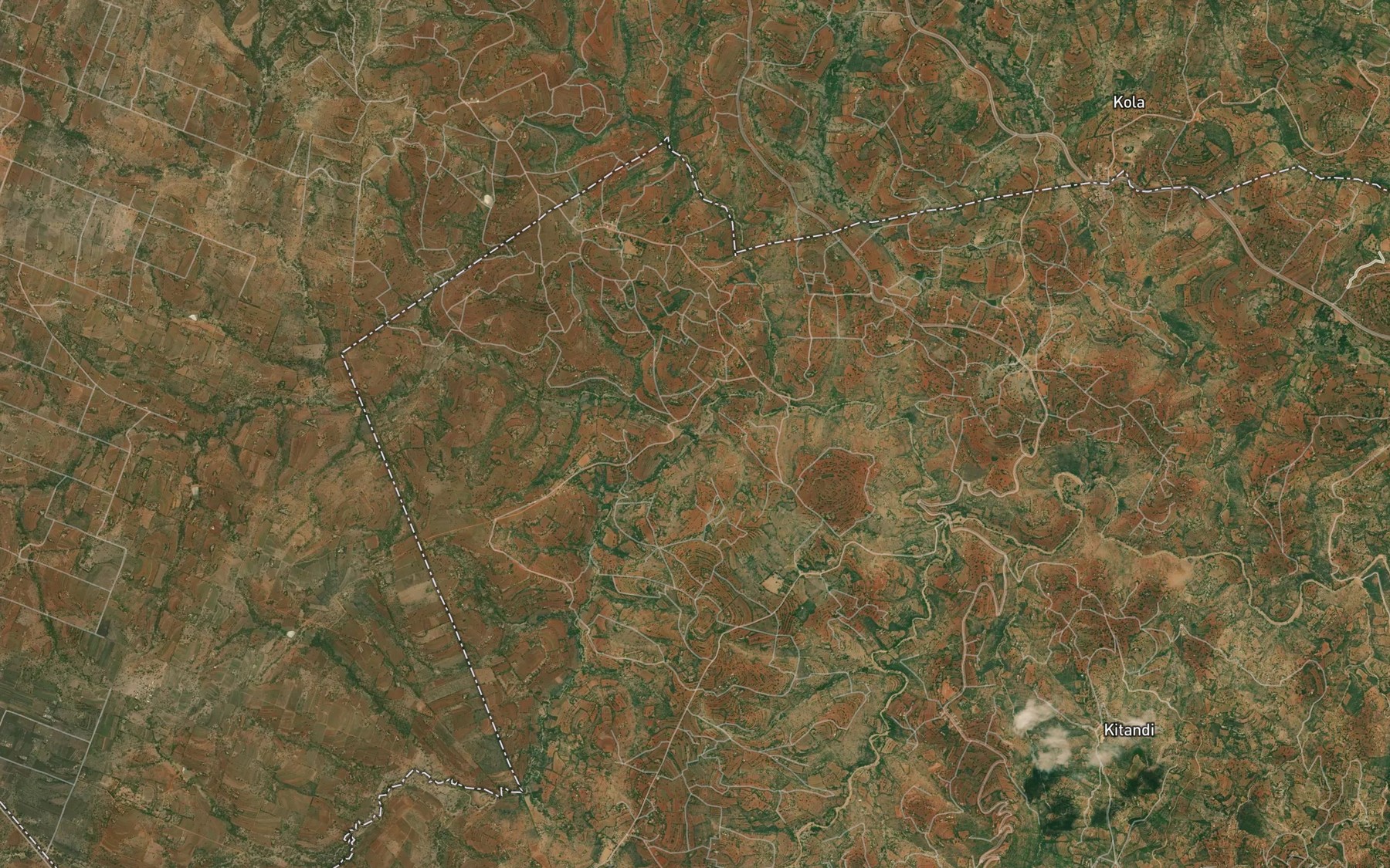 Satellite map of the Kikameni