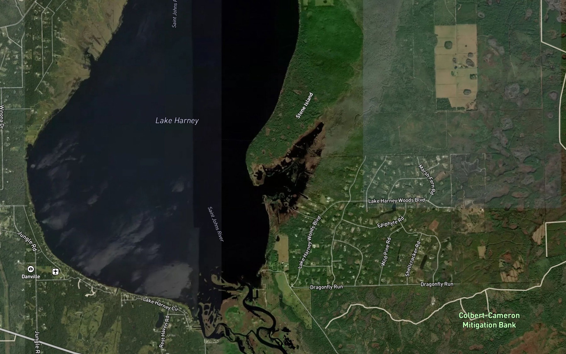 Satellite map of the Gopher Slough