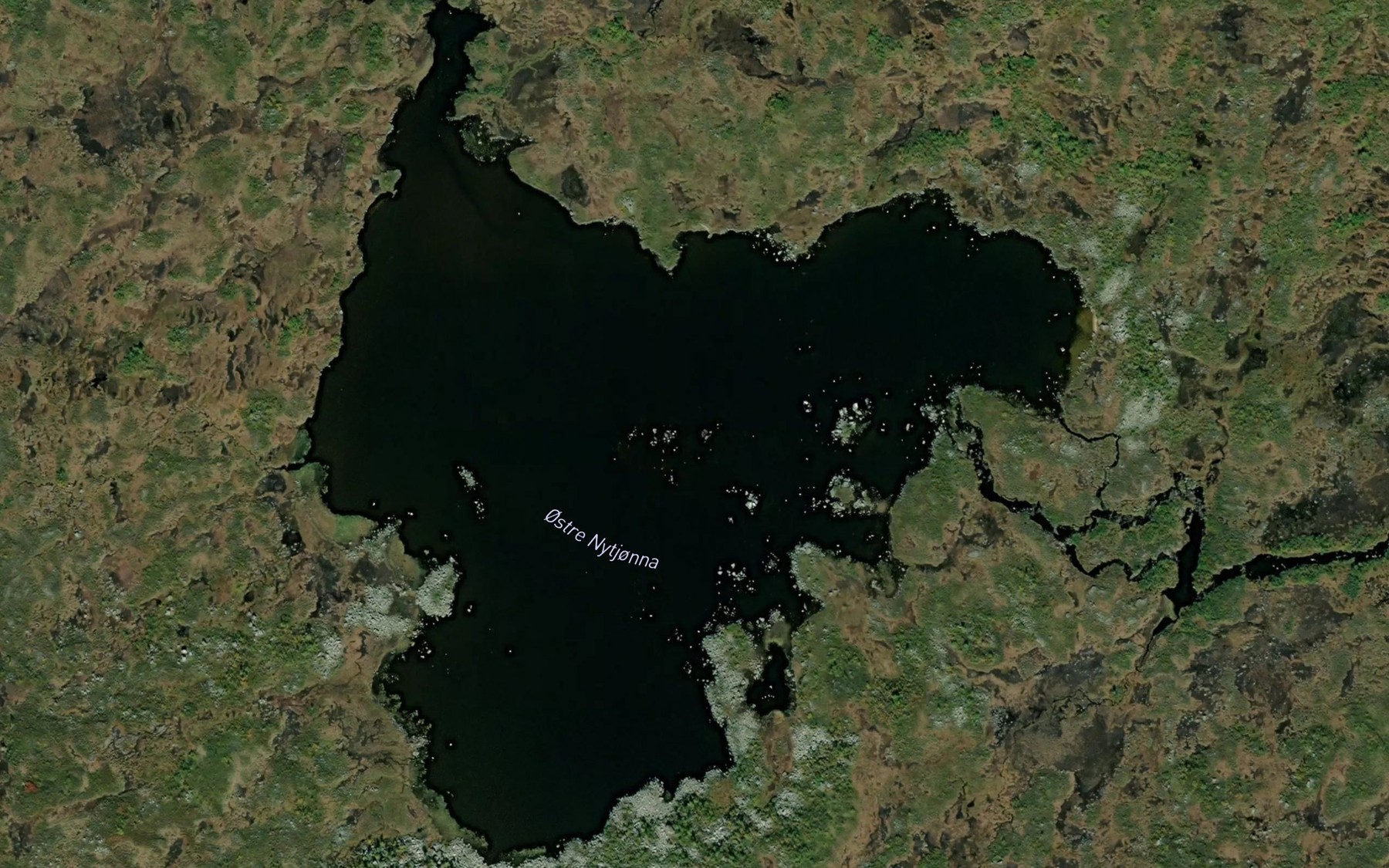 Satellite map of the Nytjorna,austre