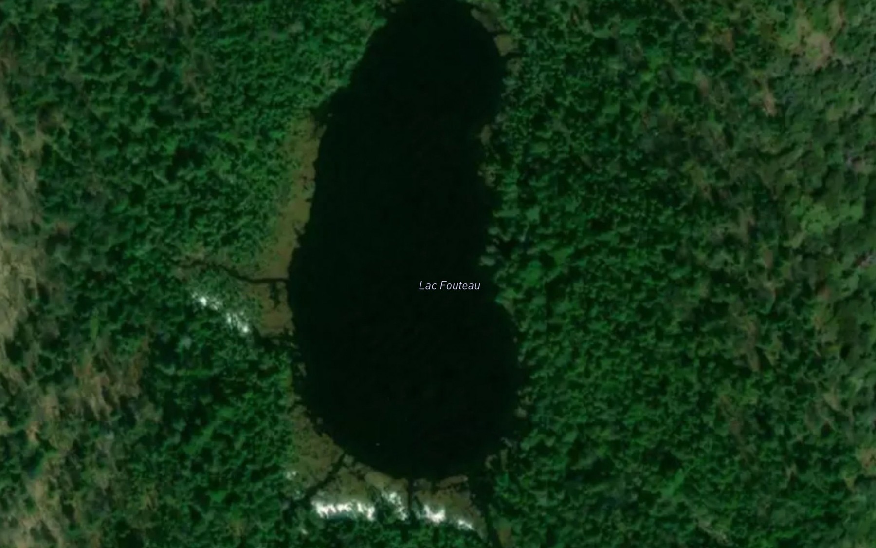 Satellite map of the Lac Fouteau