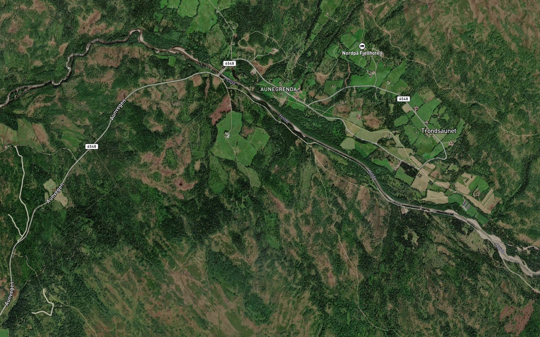Satellite map of the Litjoibekken