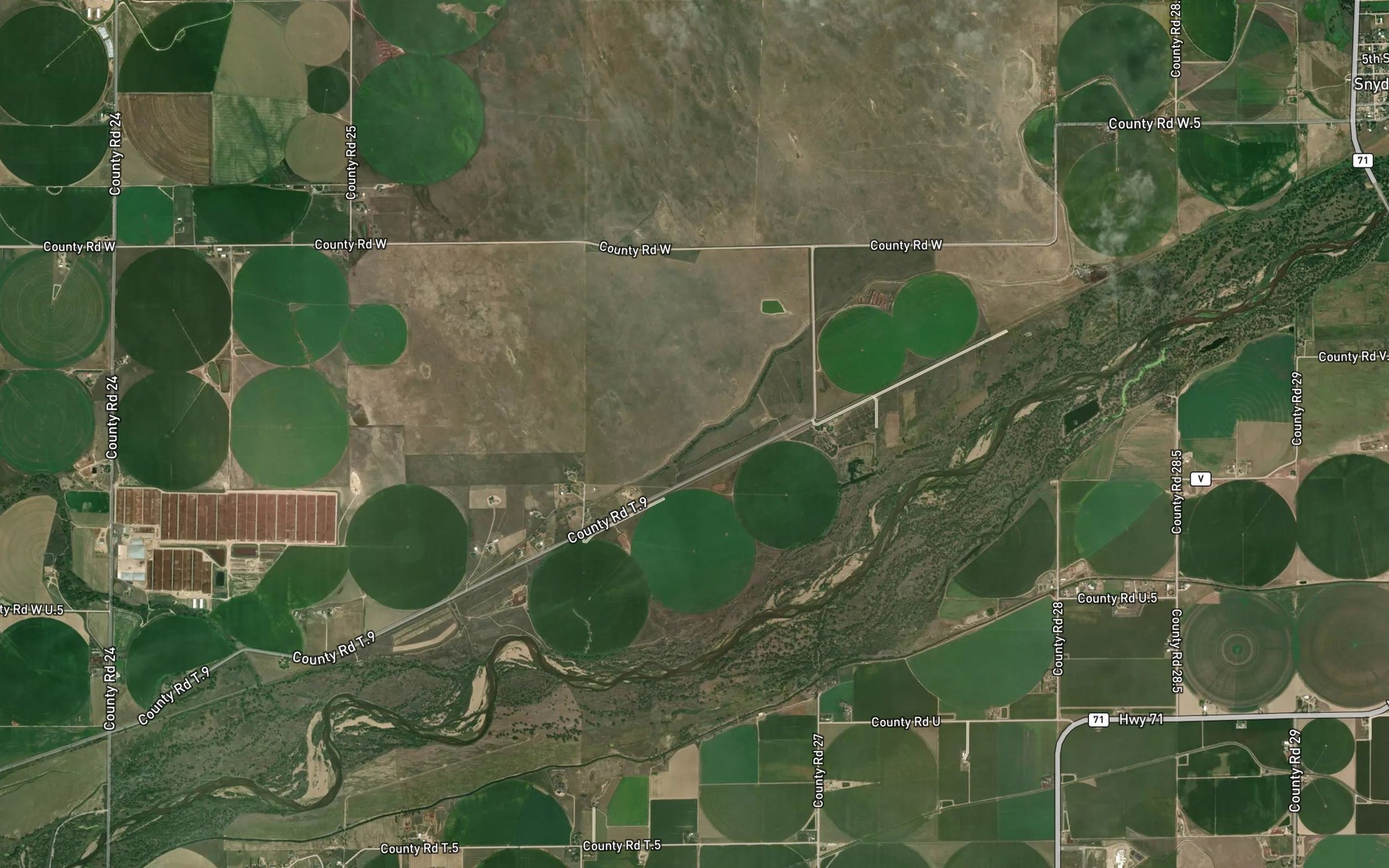 Satellite map of the Tremont Canal