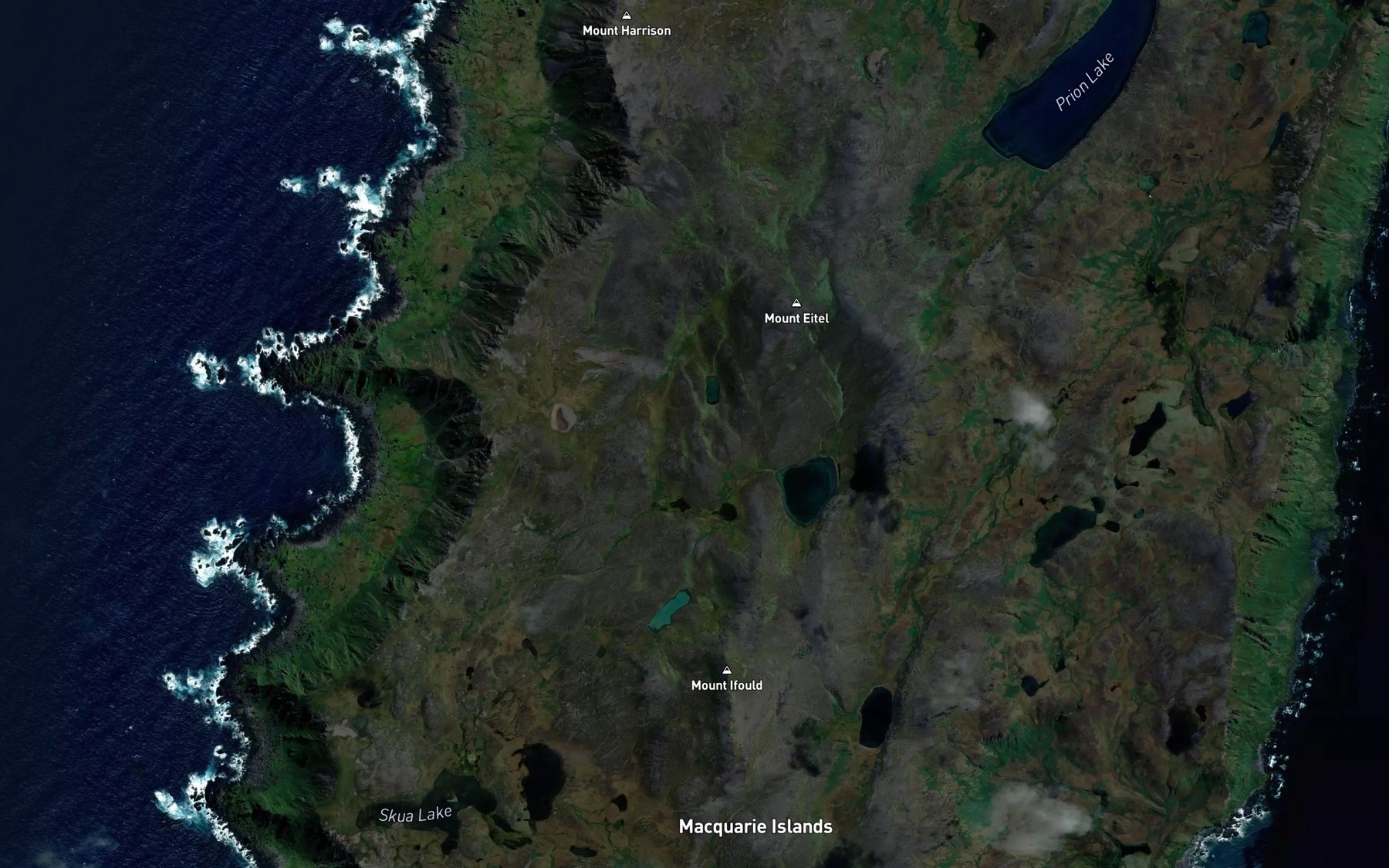 Satellite map of the Lake Eitel