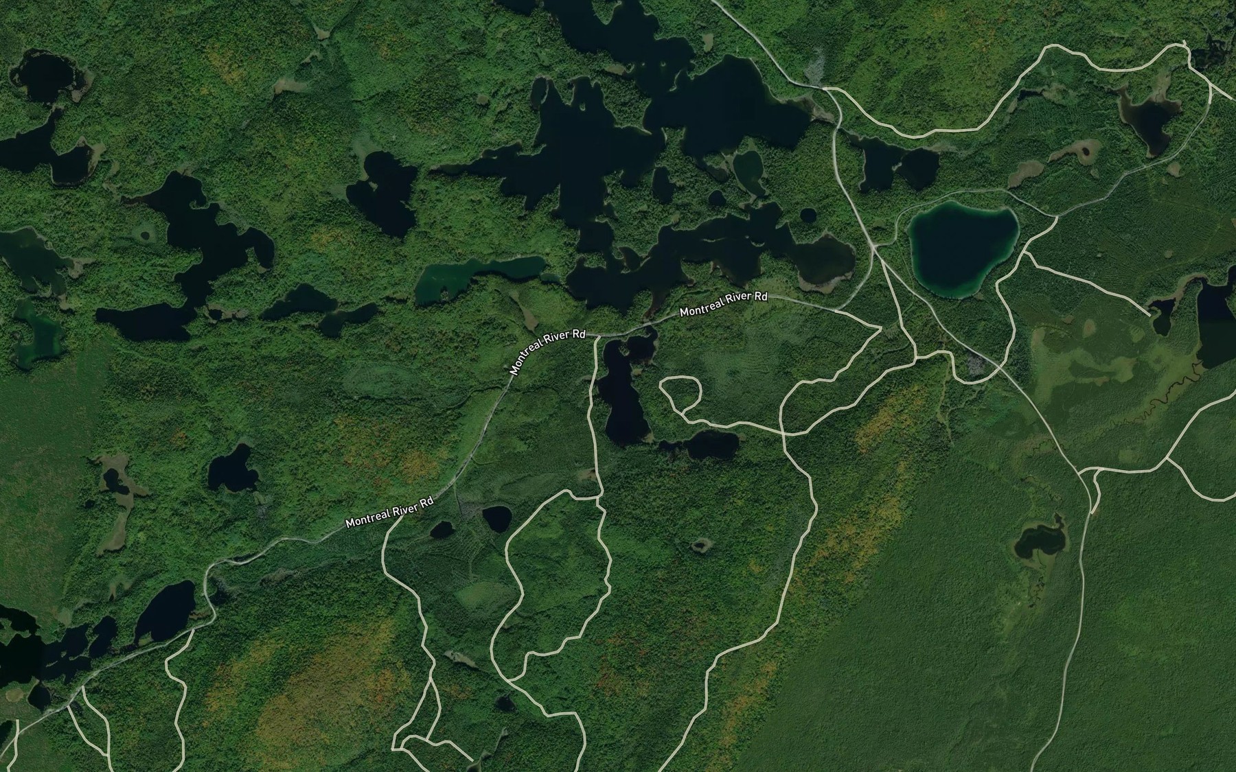 Satellite map of the Slivert Lake