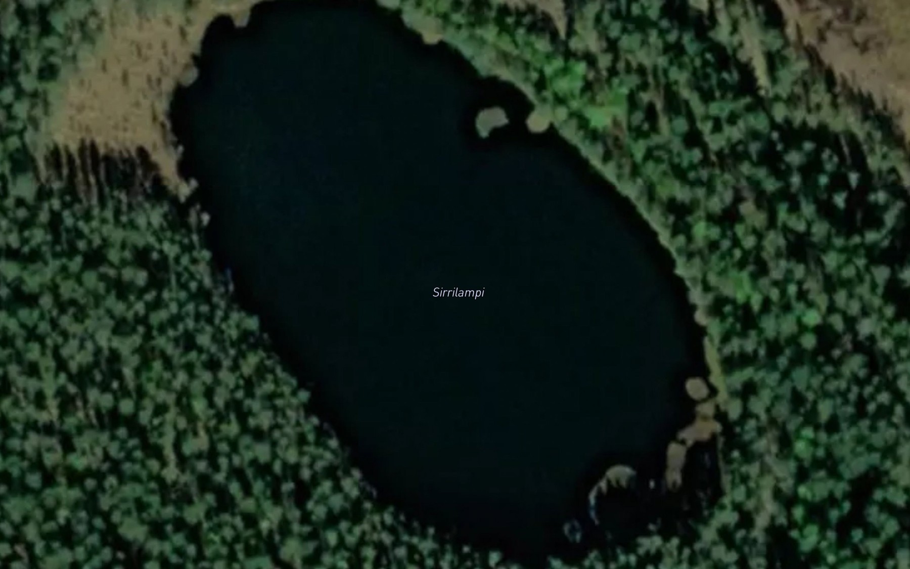 Satellite map of the Sirrilampi
