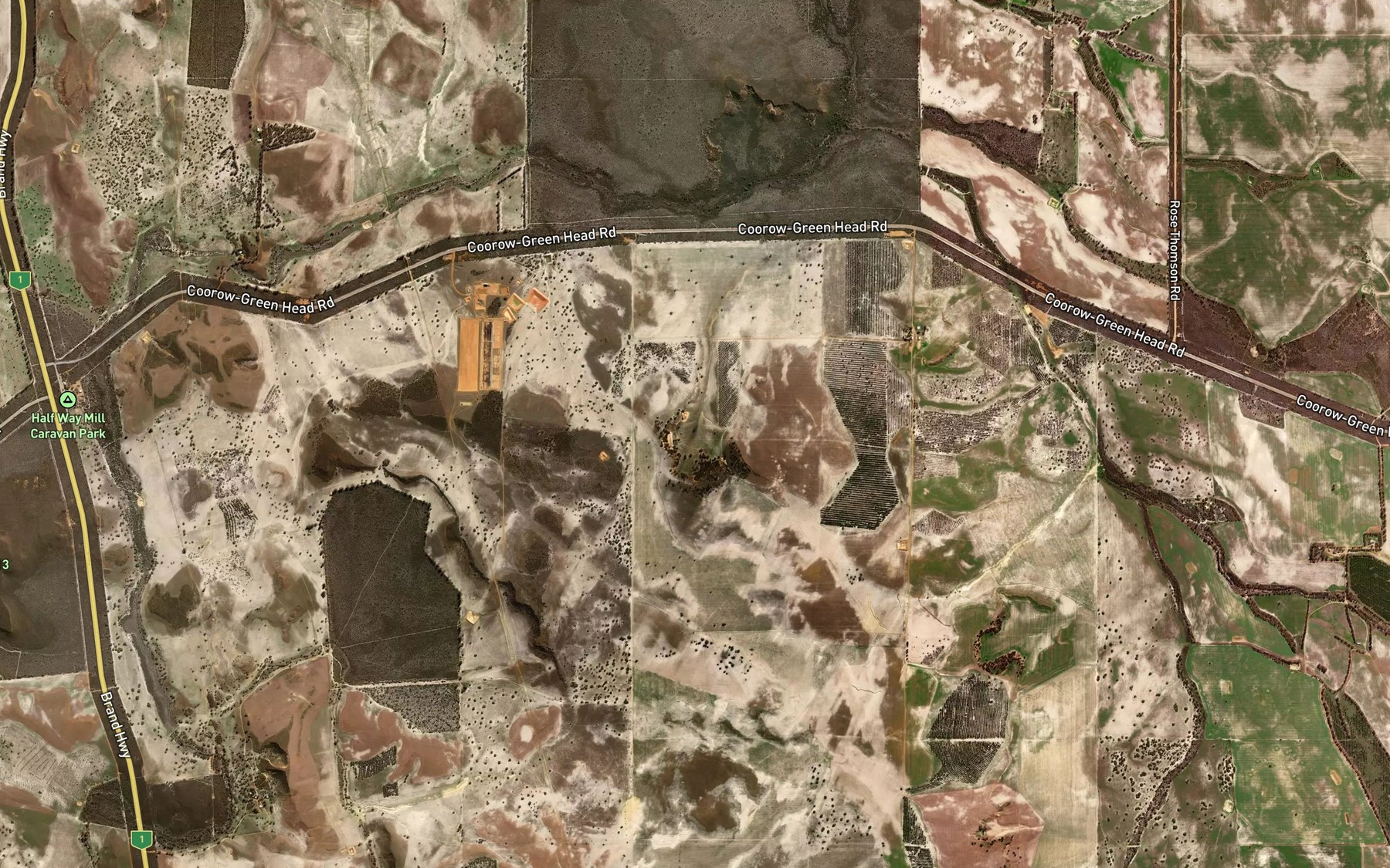 Satellite map of the Warradarge Spring