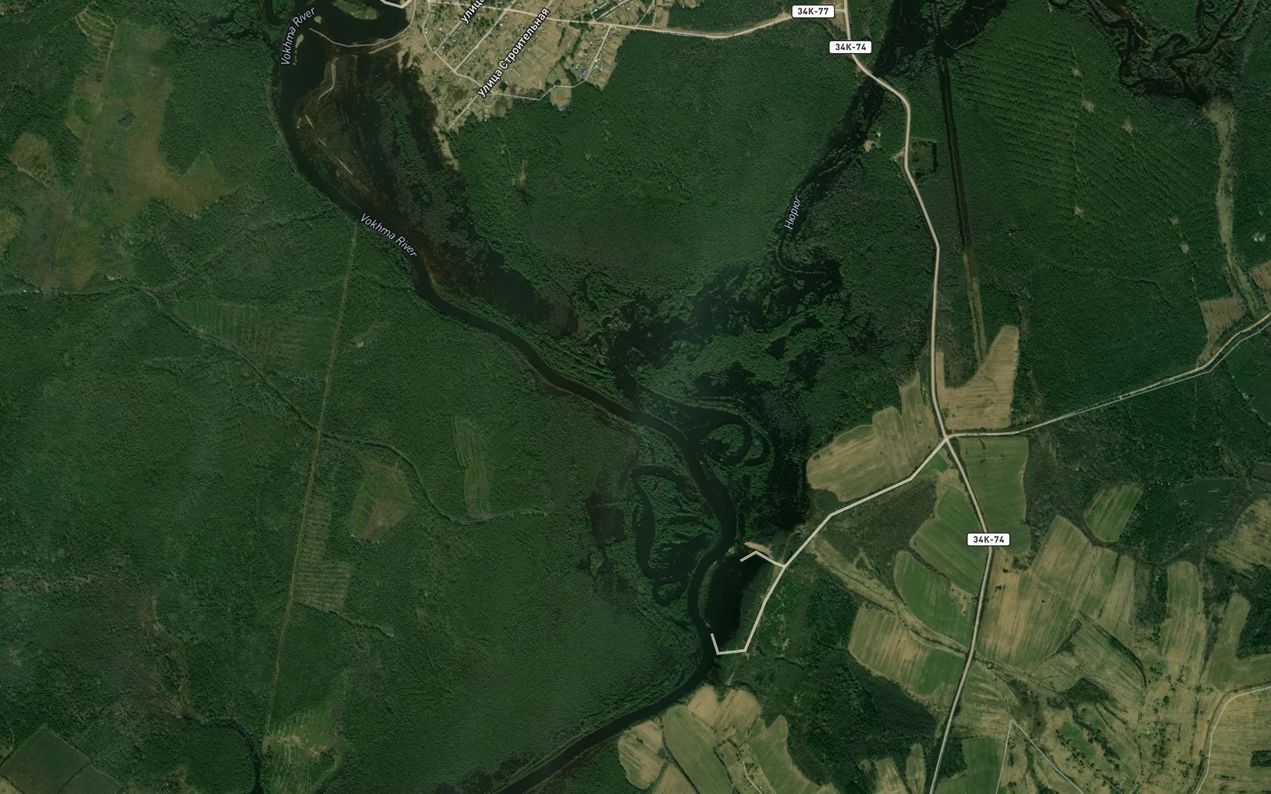 Satellite map of the Nyuryug