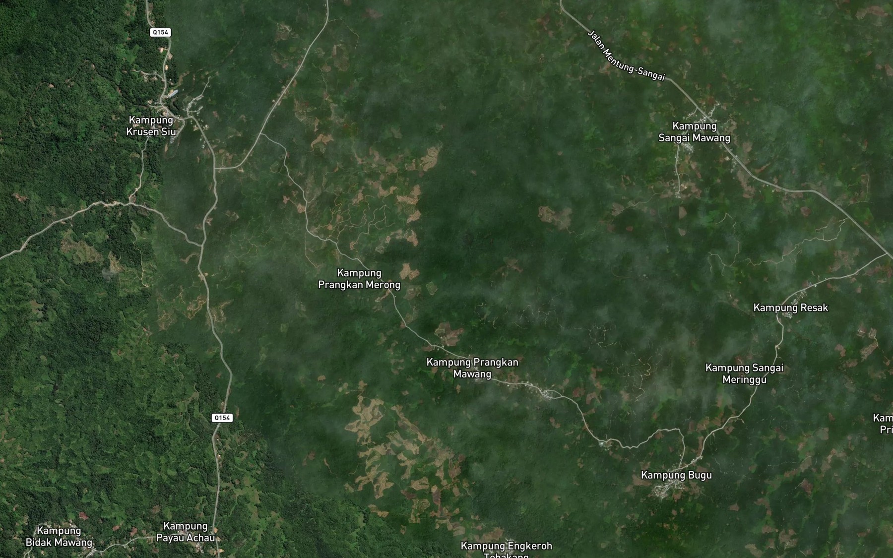 Satellite map of the Sungai Bandam