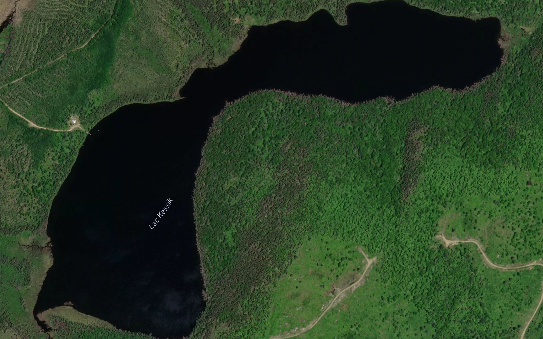 Satellite map of the Lac Kessik