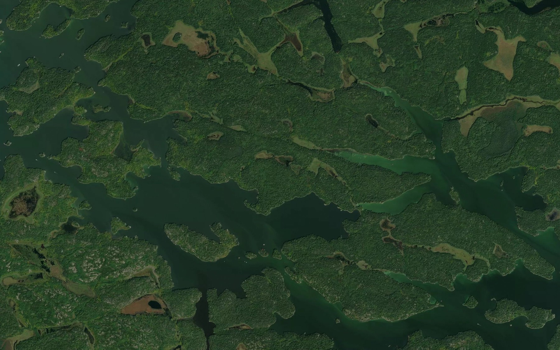 Satellite map of the Sand Bay