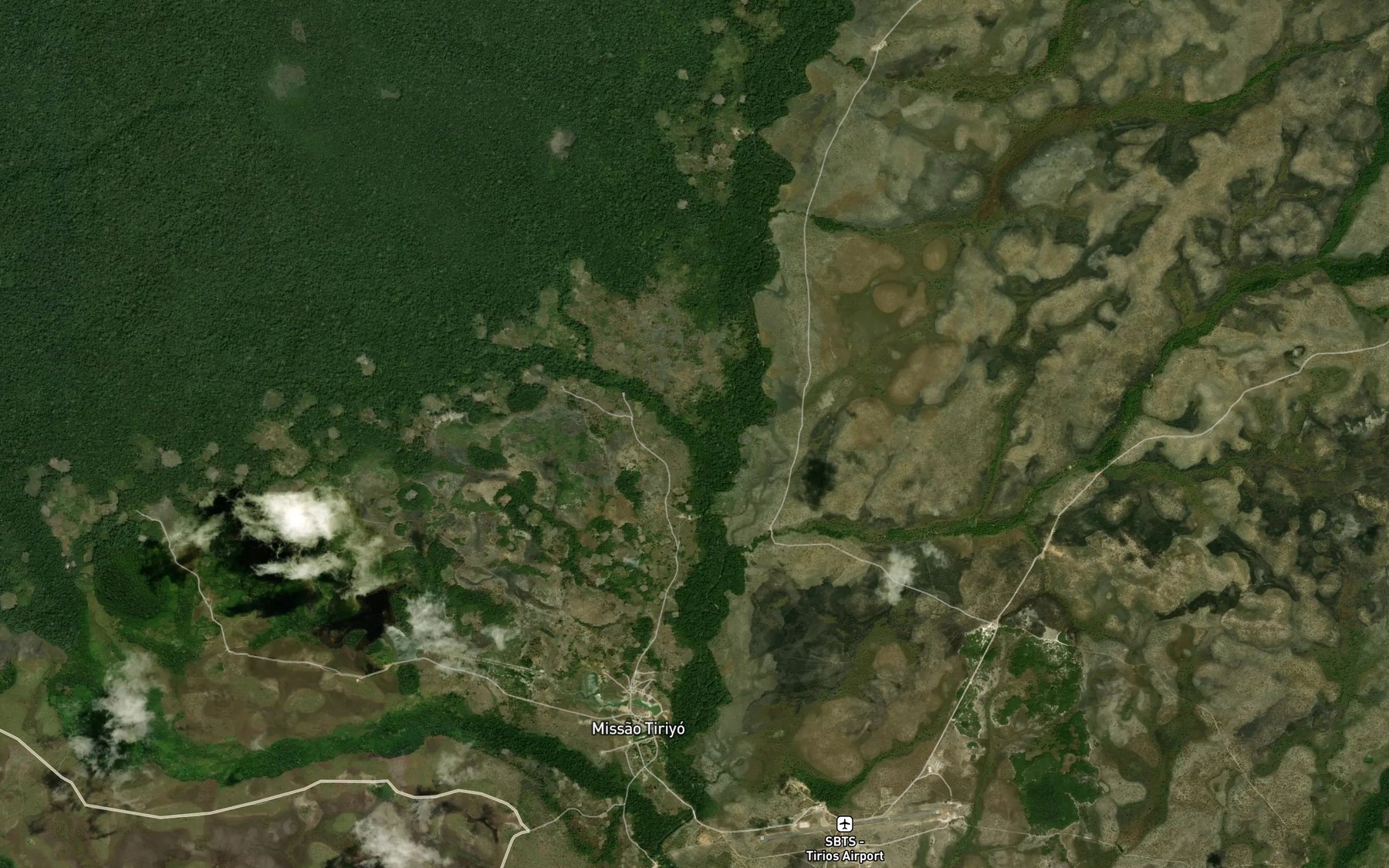 Satellite map of the Igarape Comareuni