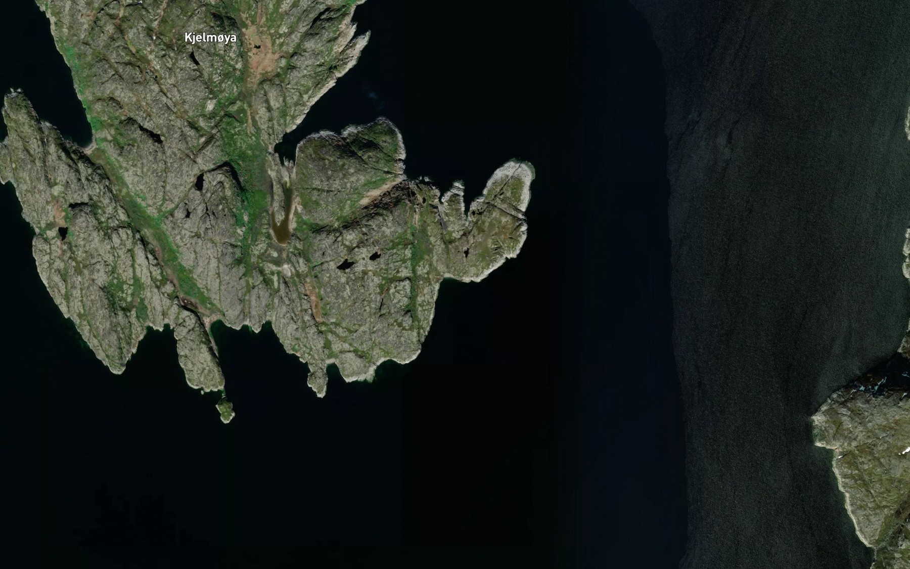 Satellite map of the Svenbukta