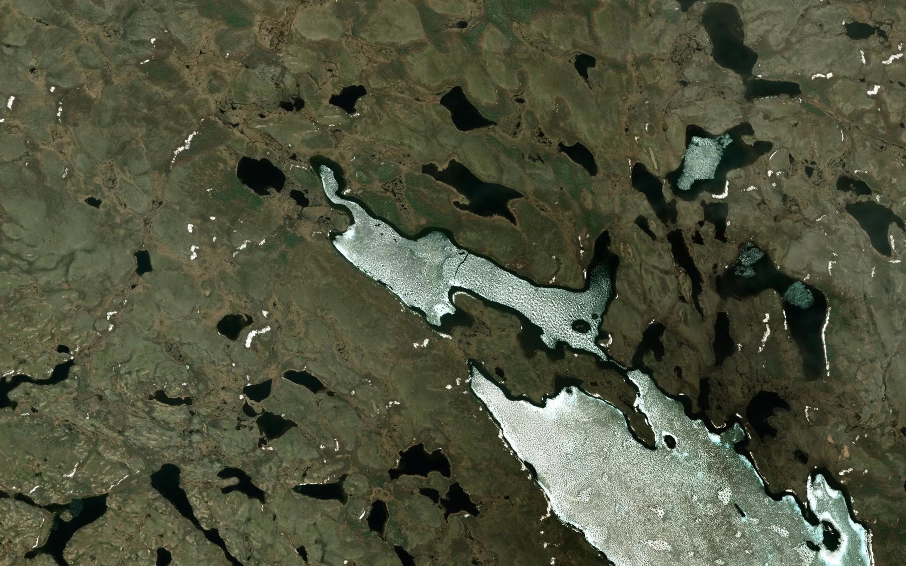 Satellite map of the Bain Bay