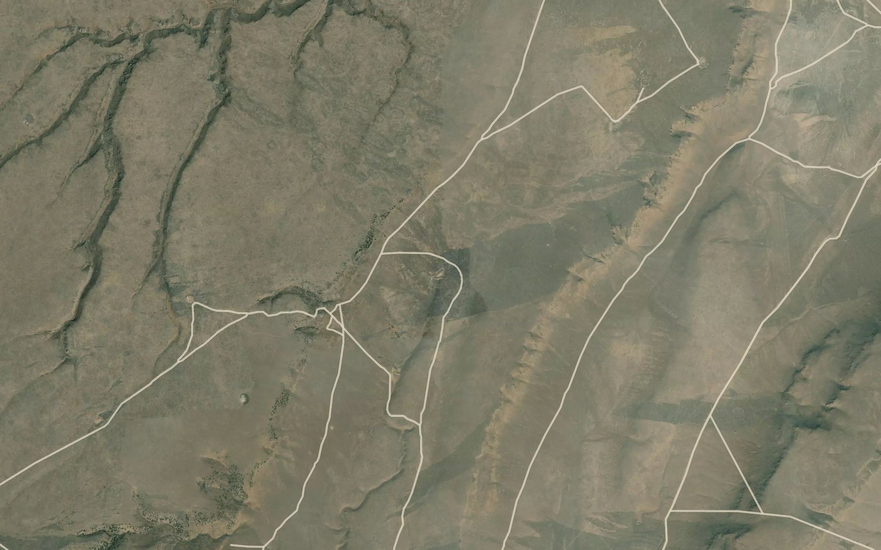 Satellite map of the Bed Rock Waterhole
