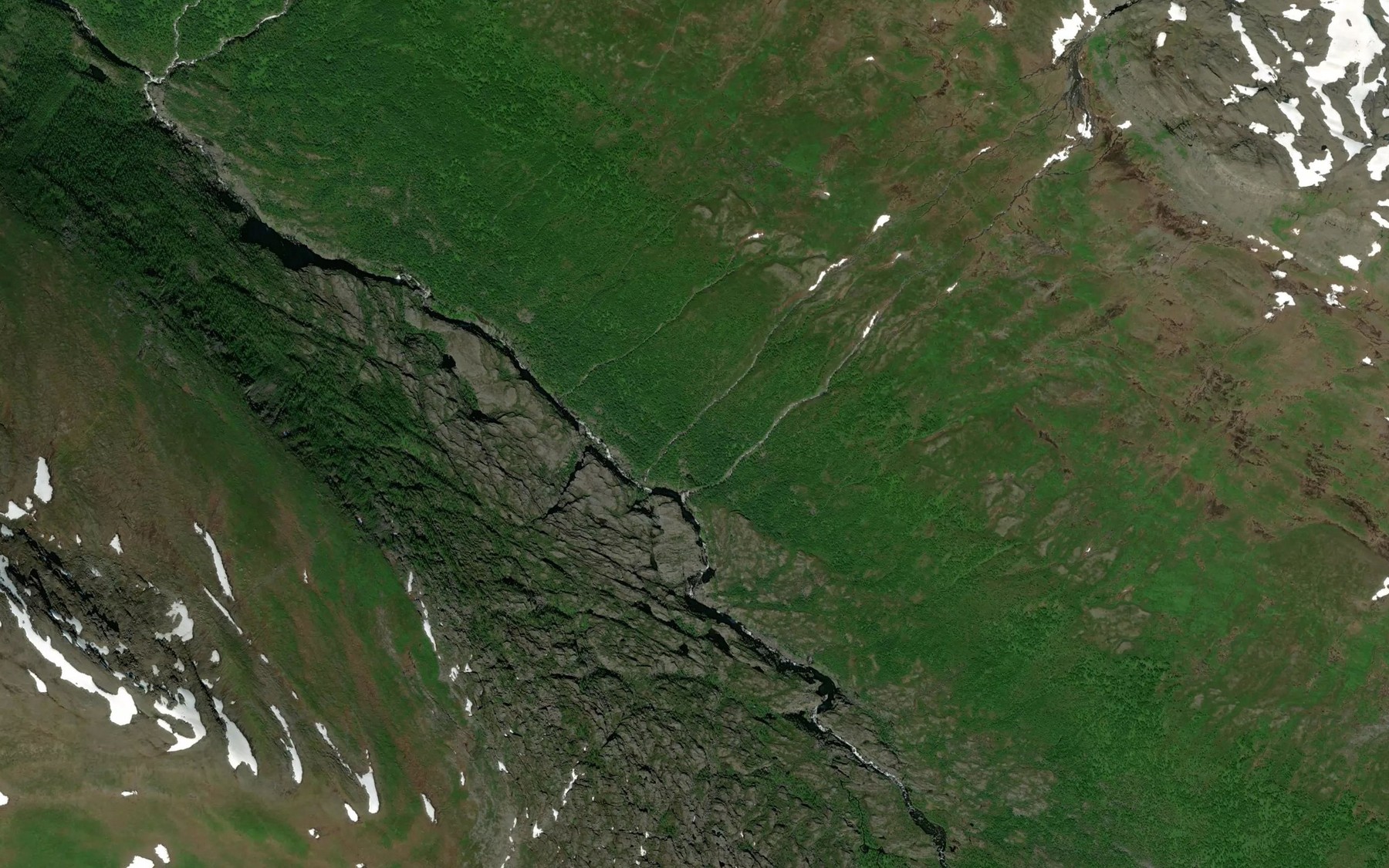 Satellite map of the Mallabekken