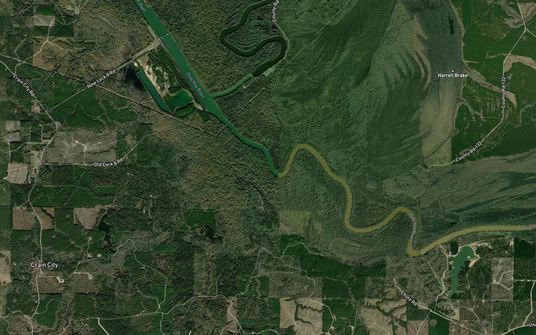 Satellite map of the Mill Creek