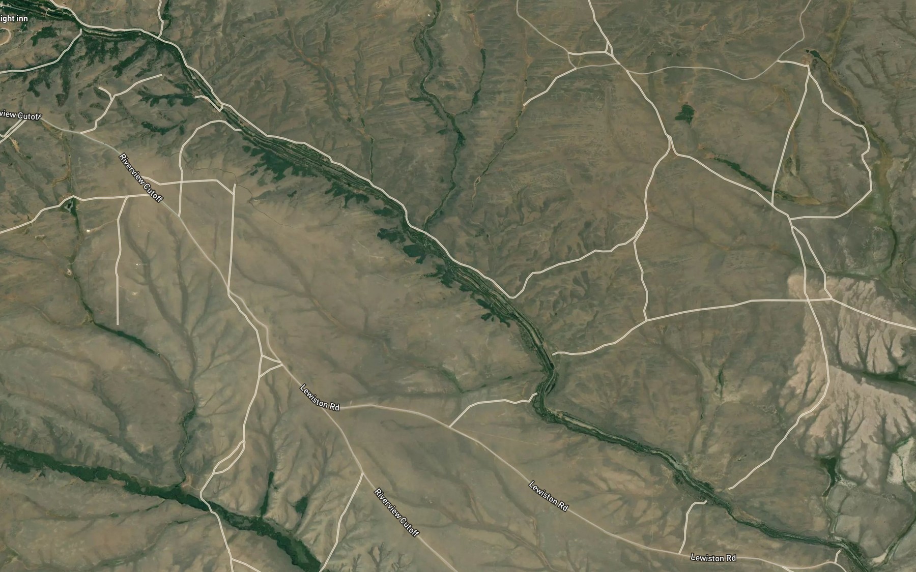 Satellite map of the Rock Creek Ditch
