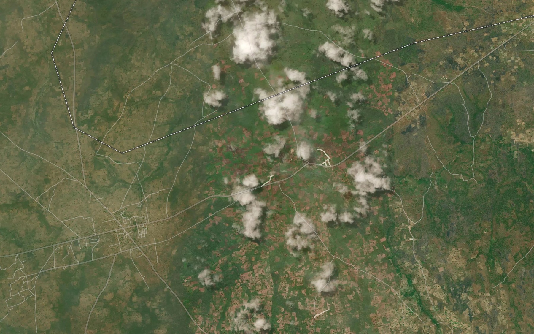 Satellite map of the River Fofi