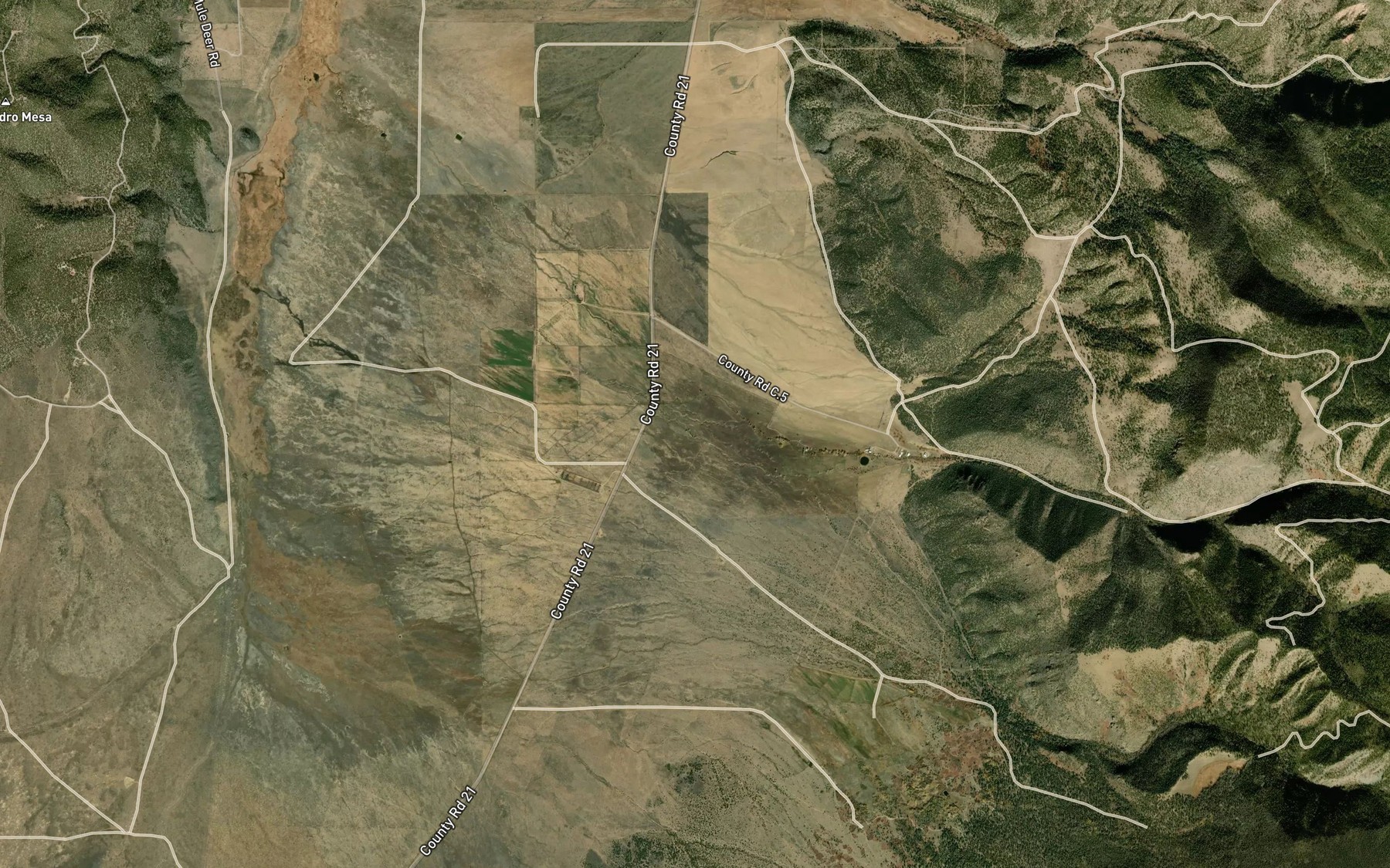 Satellite map of the Torcido Ditch
