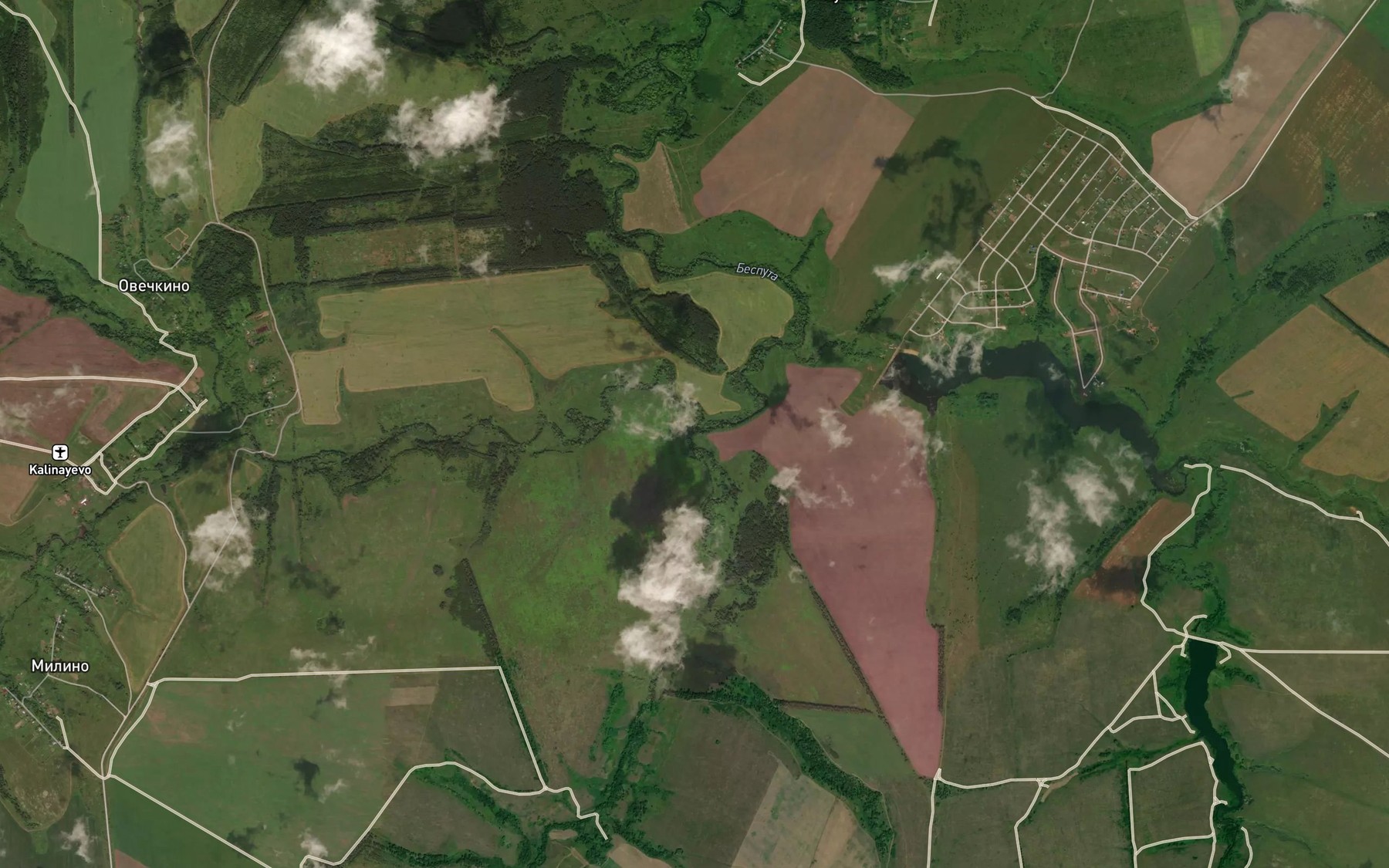 Satellite map of the Sushka