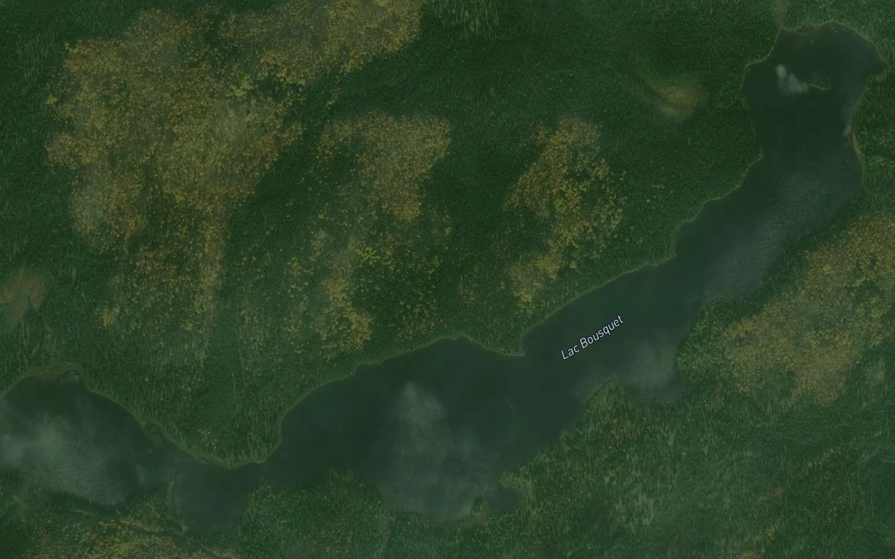 Satellite map of the Lac Bousquet
