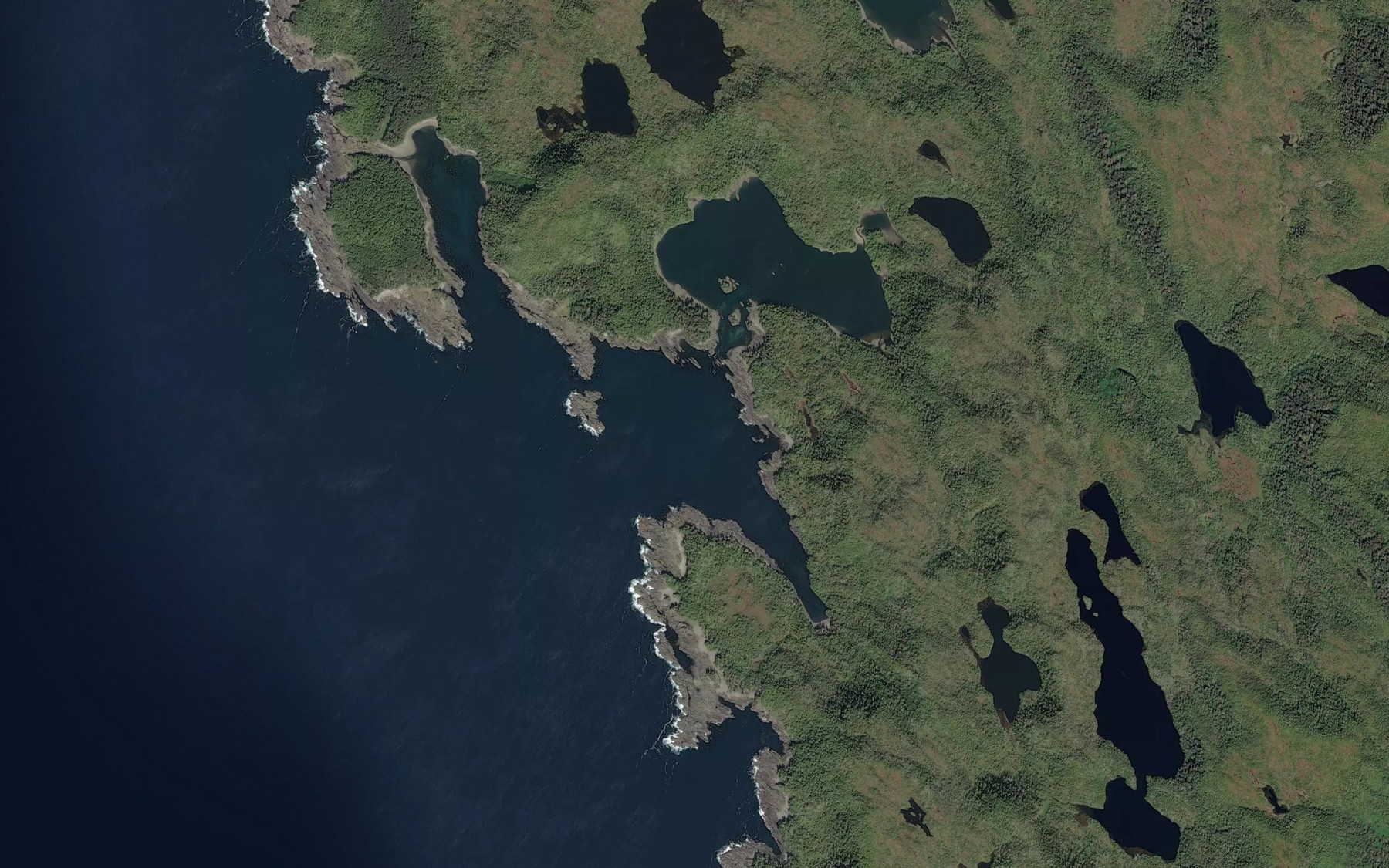 Satellite map of the Close Bay