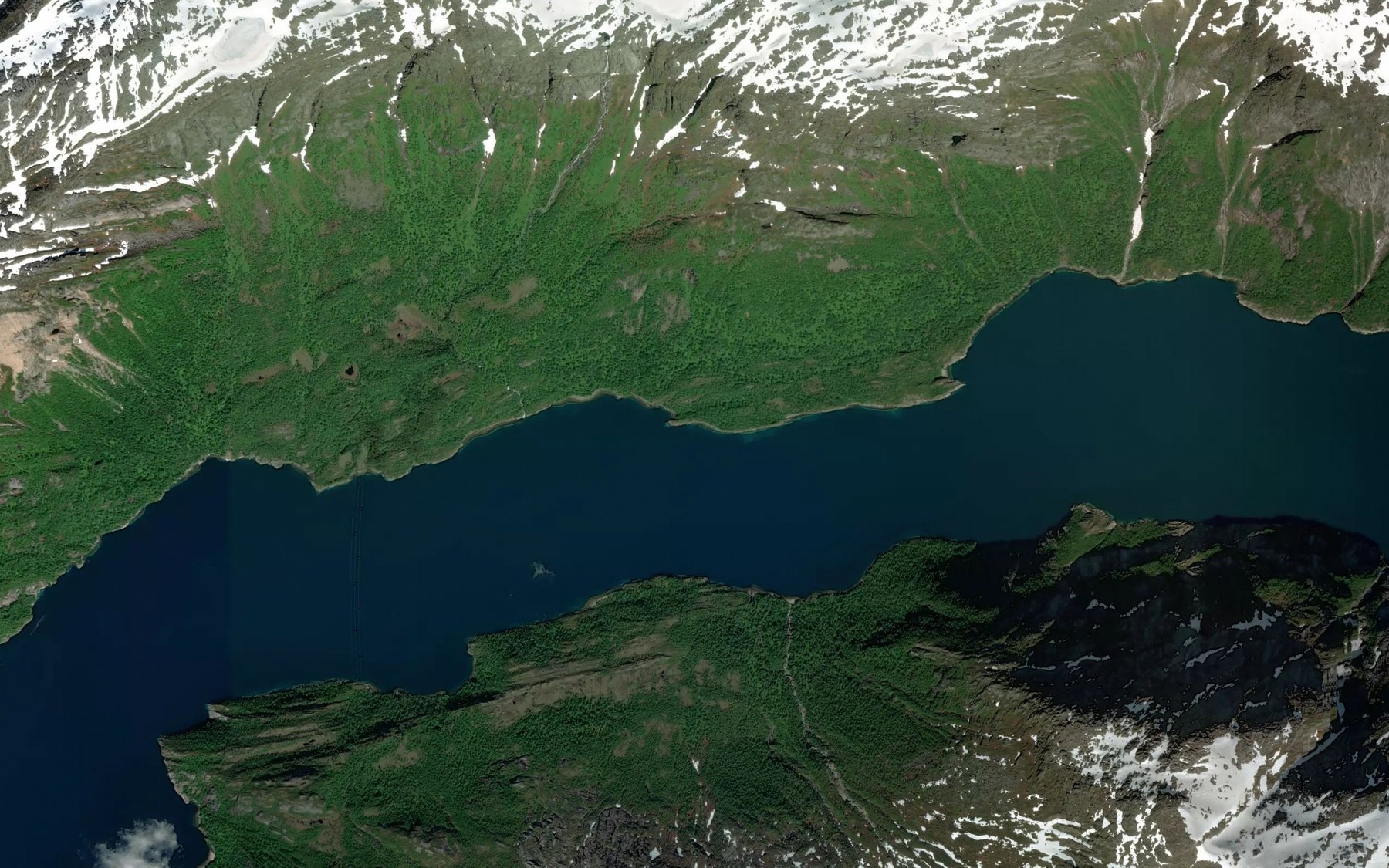 Satellite map of the Gandvika