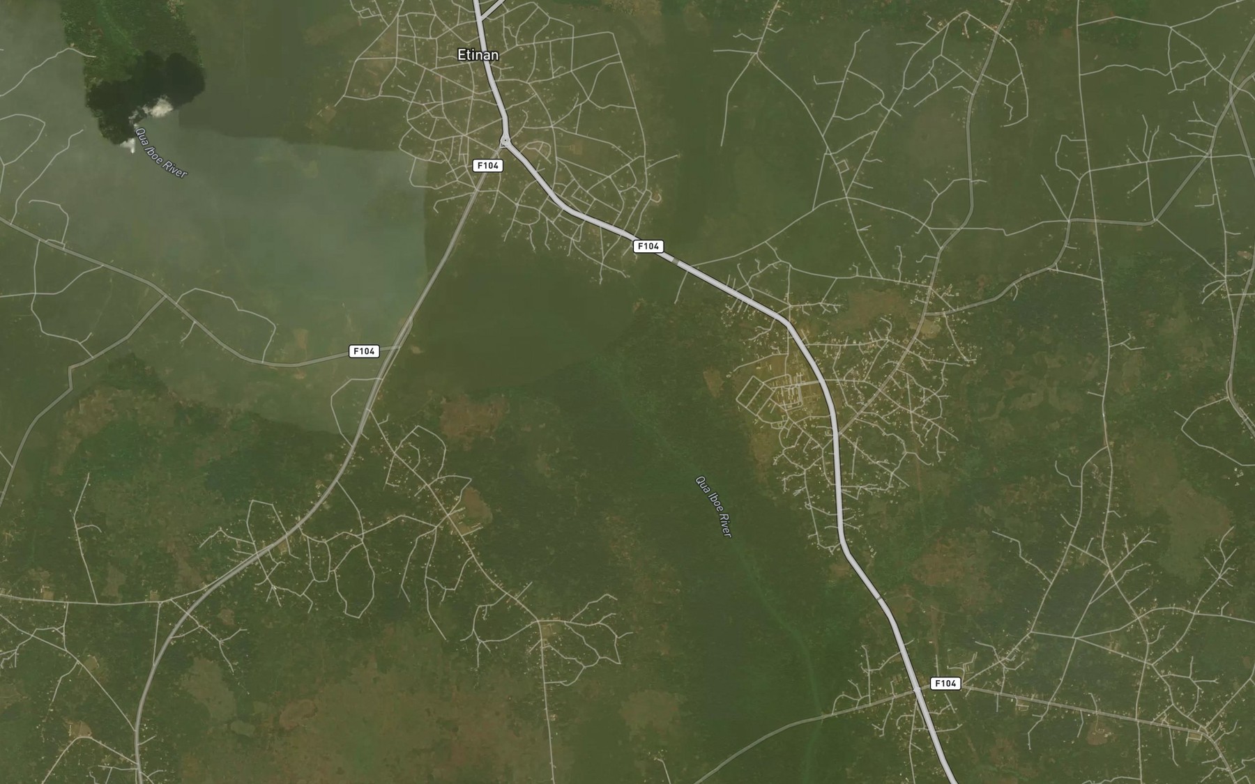 Satellite map of the Okpa Oboni