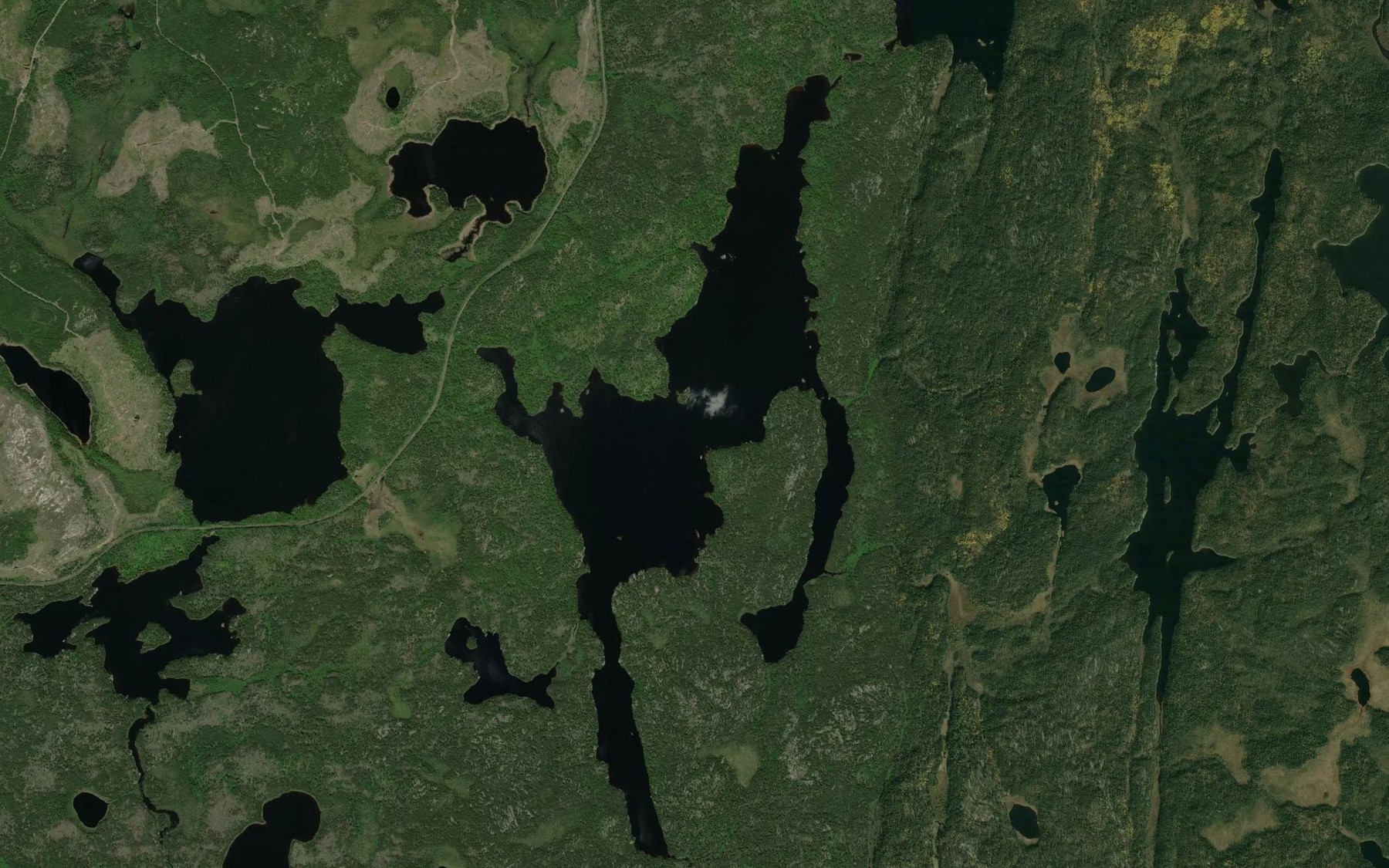 Satellite map of the Die Lake