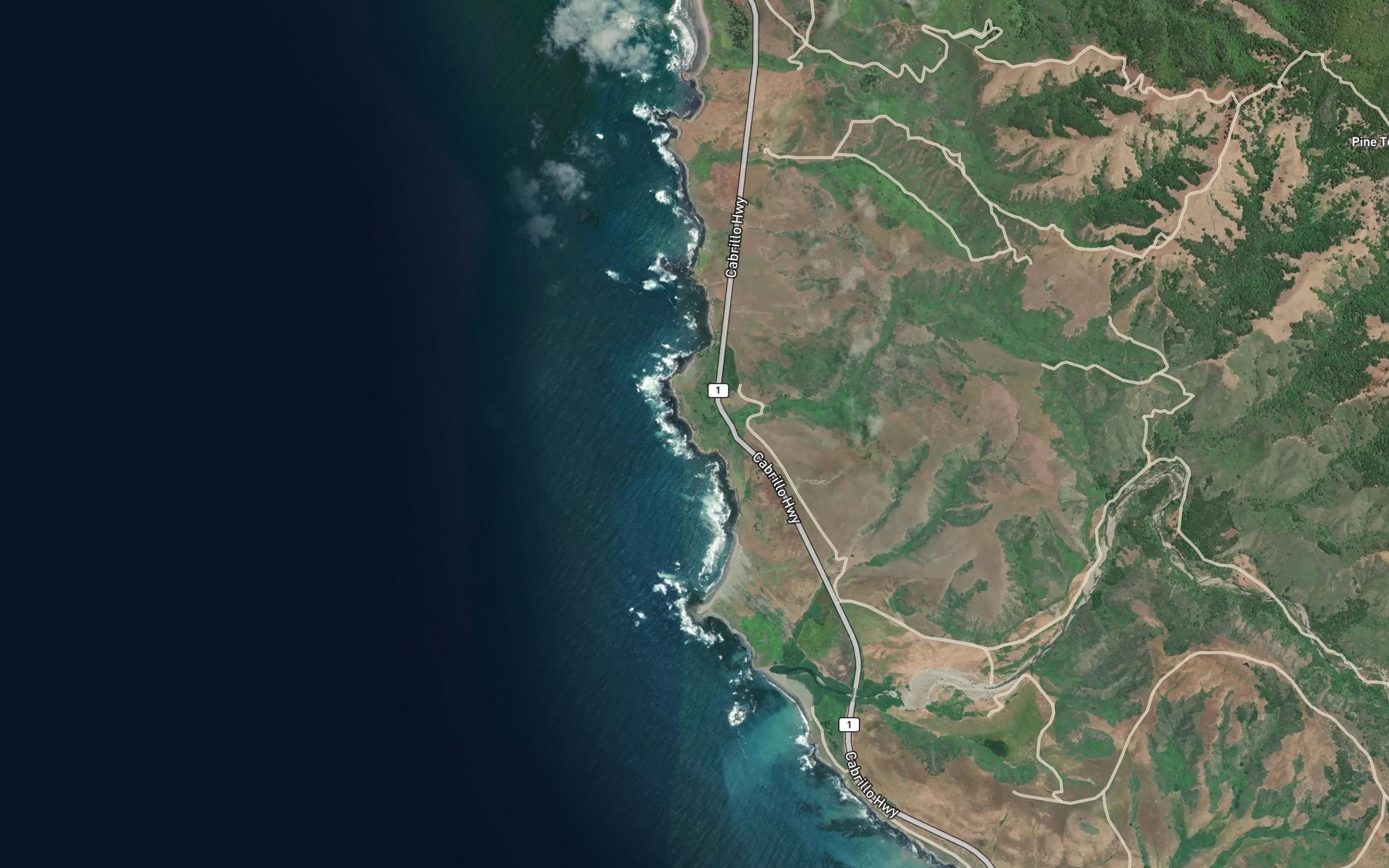 Satellite map of the Arroyo De Los Chinos