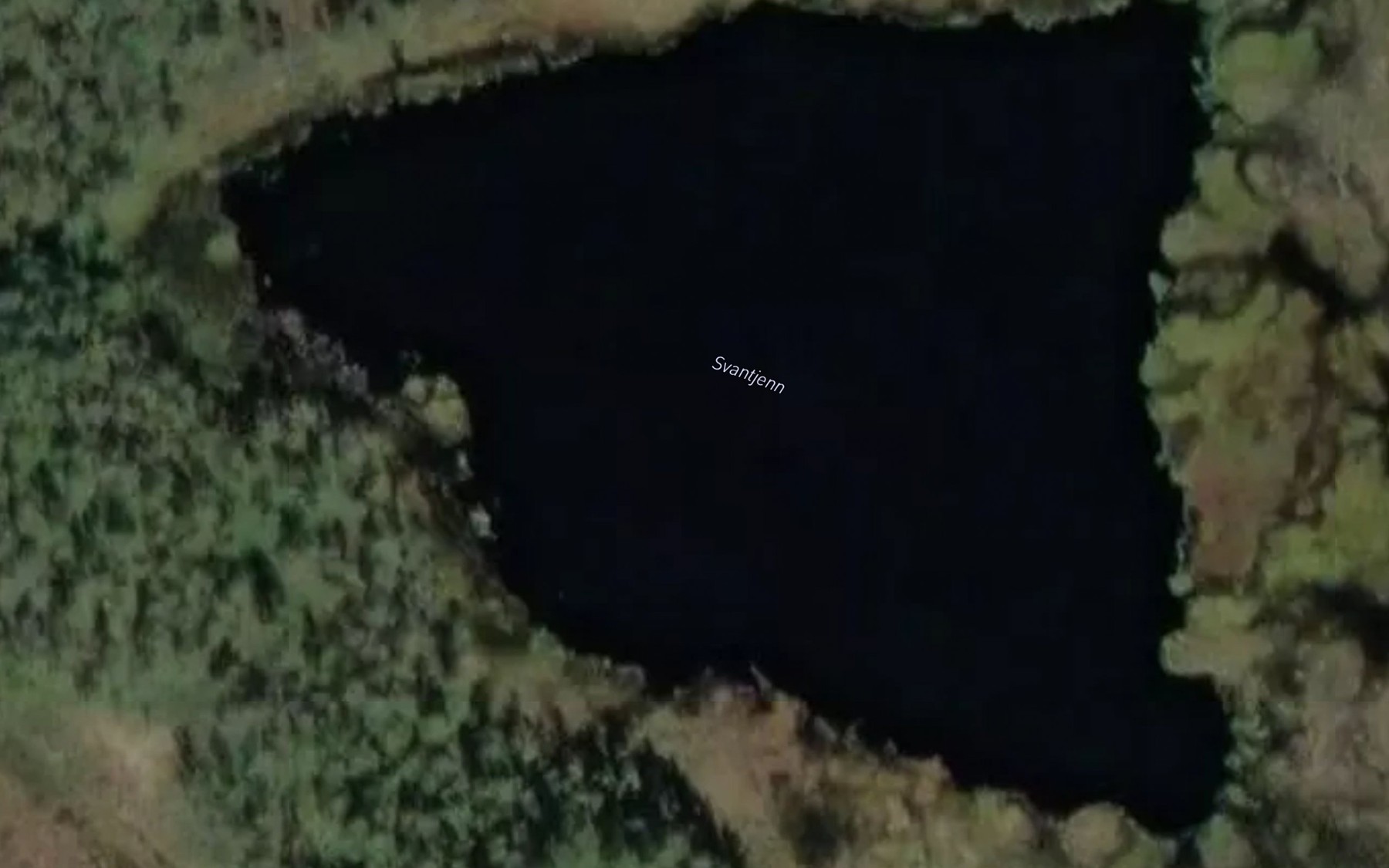 Satellite map of the Svantjern