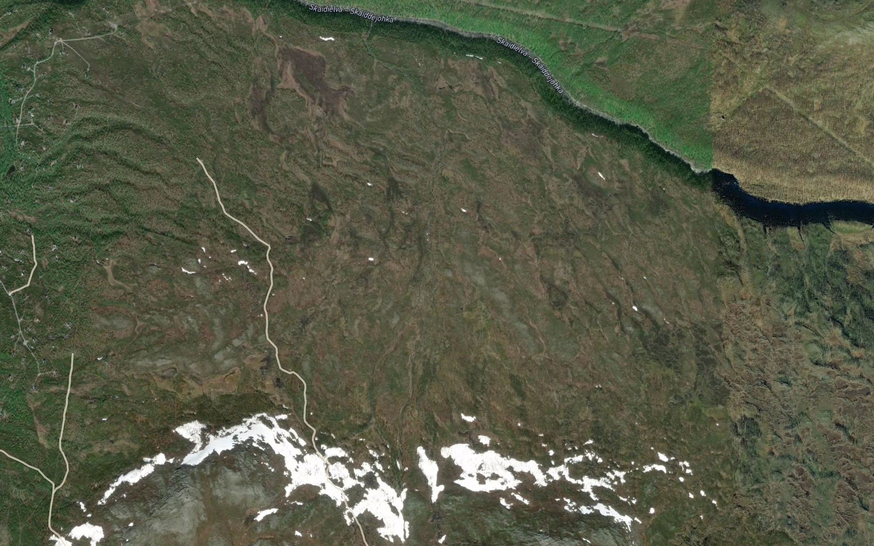 Satellite map of the Luoktabogijohka