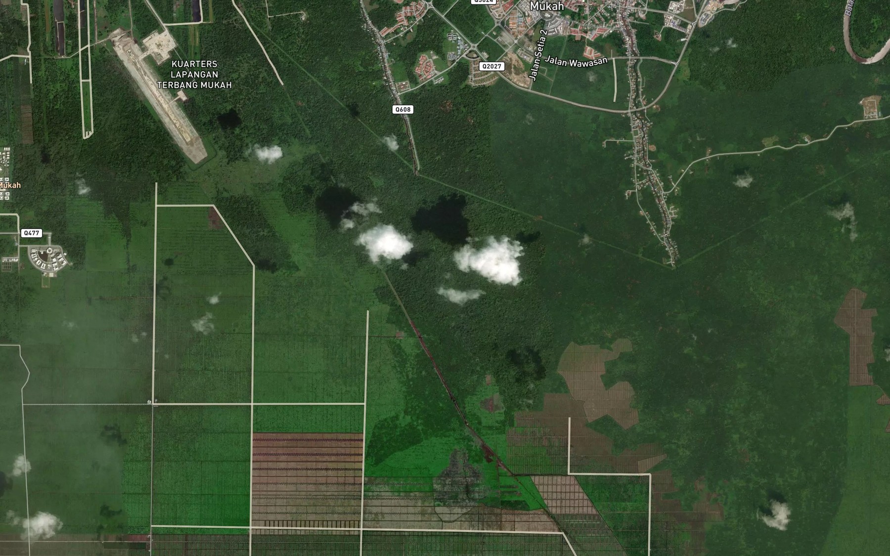 Satellite map of the Sungai Mutong