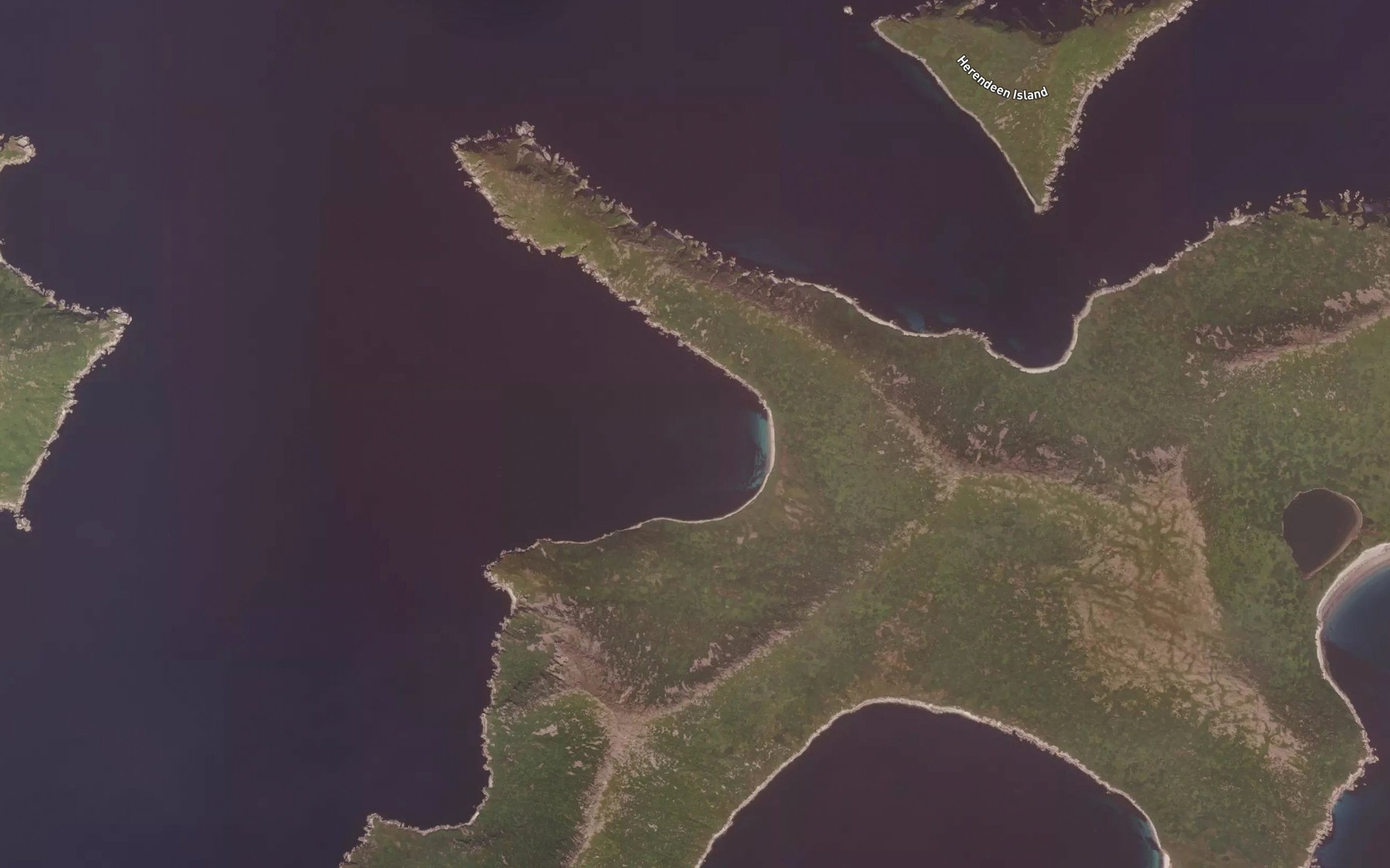 Satellite map of the Shoal Bay