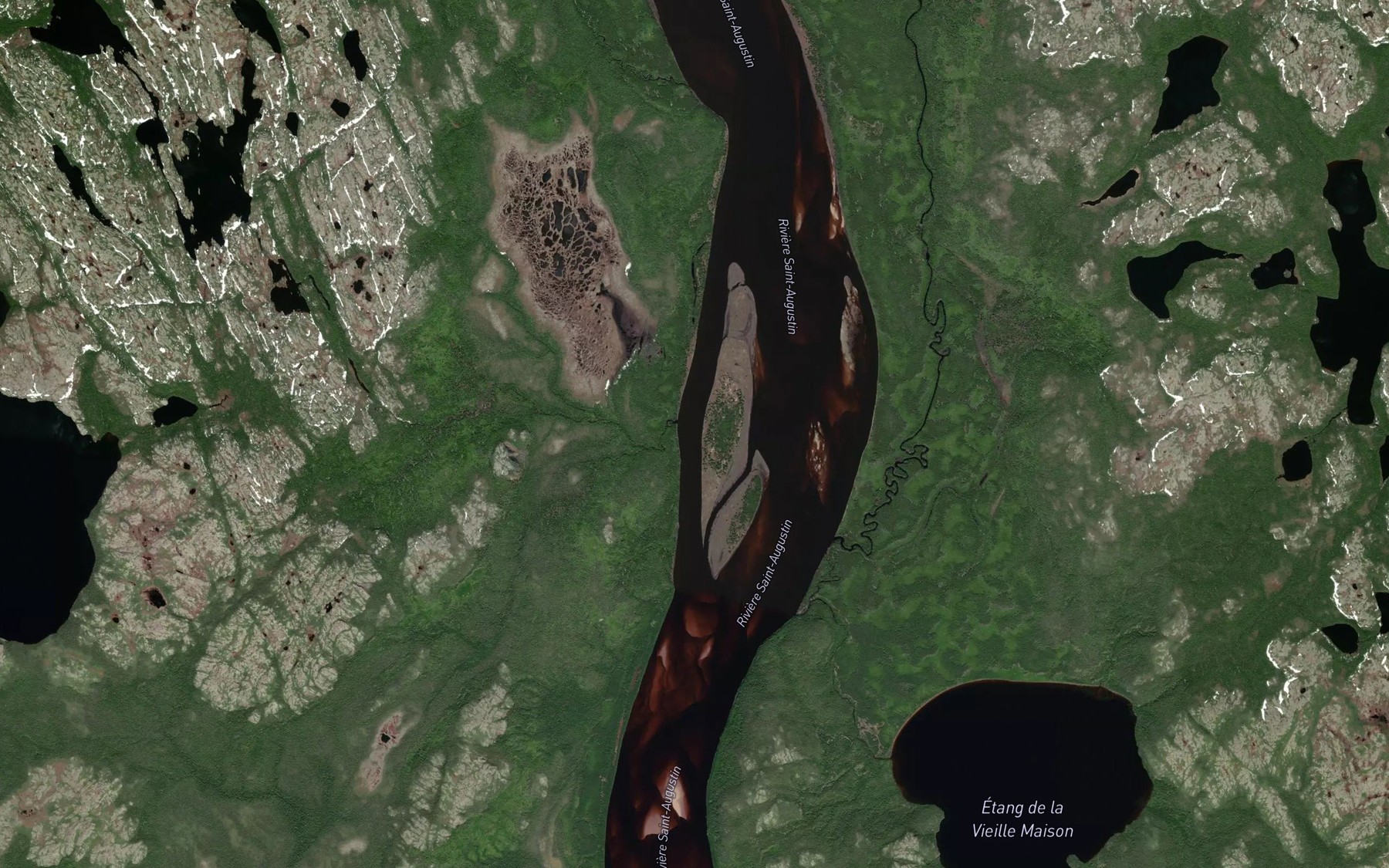 Satellite map of the Ruisseau Bonnier