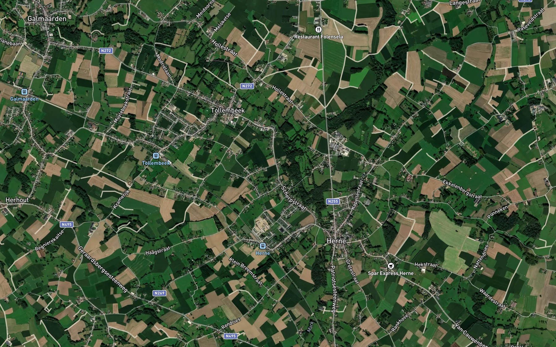 Satellite map of the Arebeek