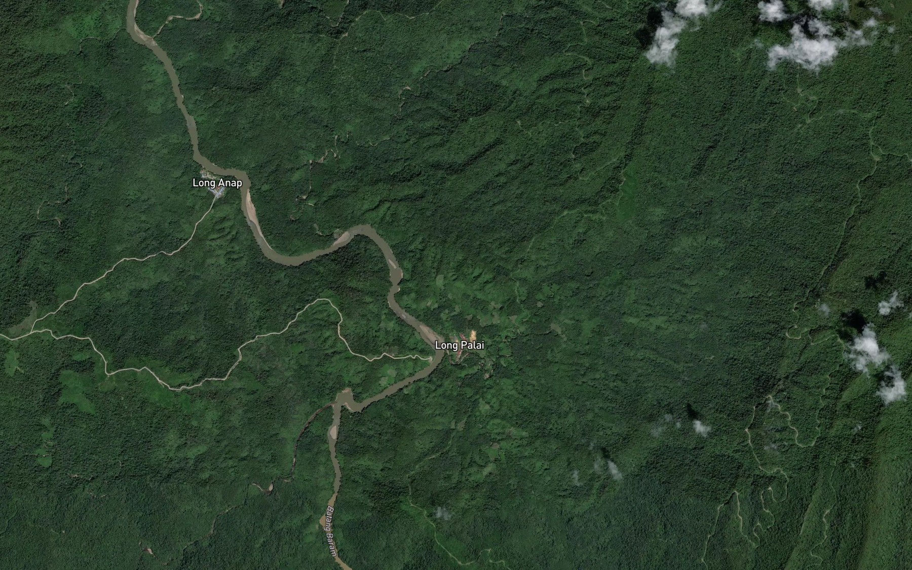 Satellite map of the Sungai Palai