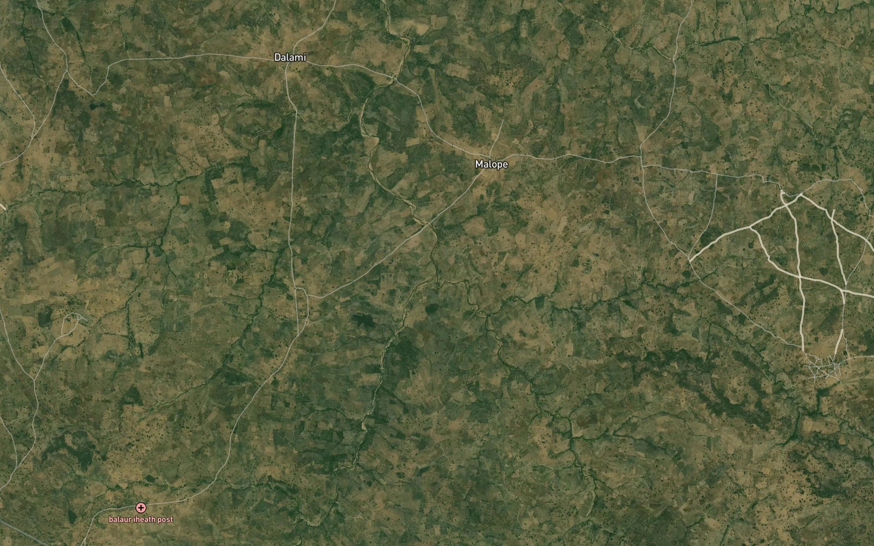 Satellite map of the Baleo