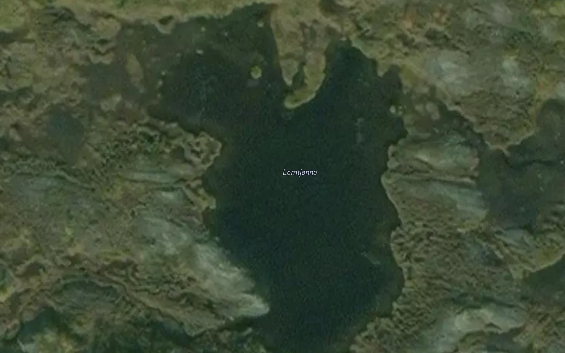 Satellite map of the Lomtjonna