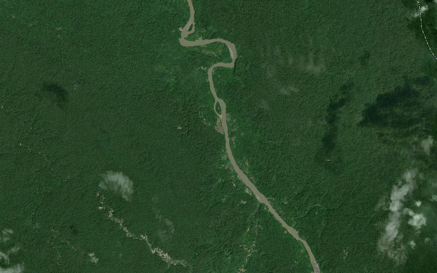 Satellite map of the Quebrada Grande