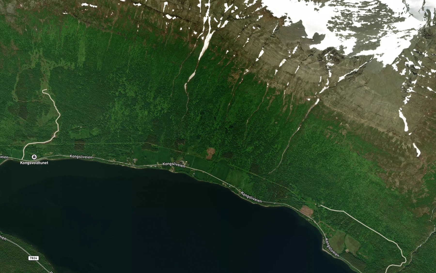 Satellite map of the Midtjordbekken
